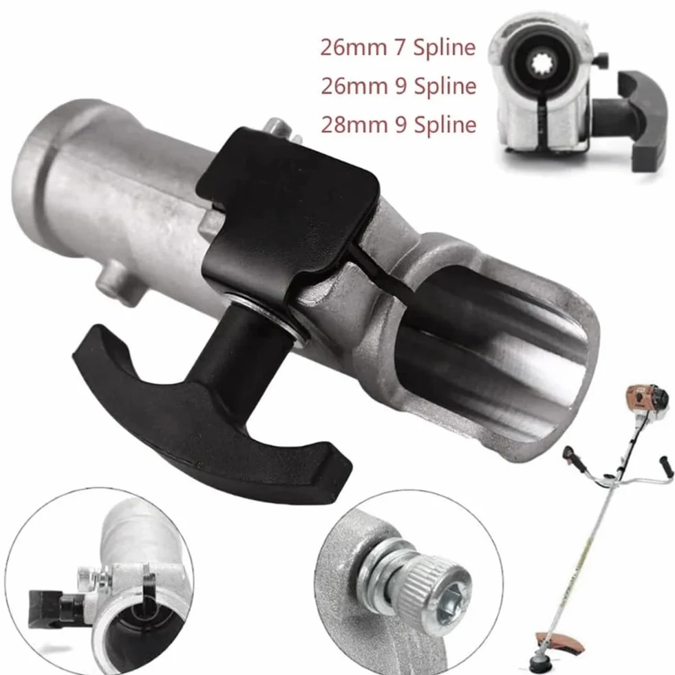 Pince de Jonction Connecteur d'Arbre 26mm 9 Cannelures Accessoires Tondeuse Gazon Taille-Haie