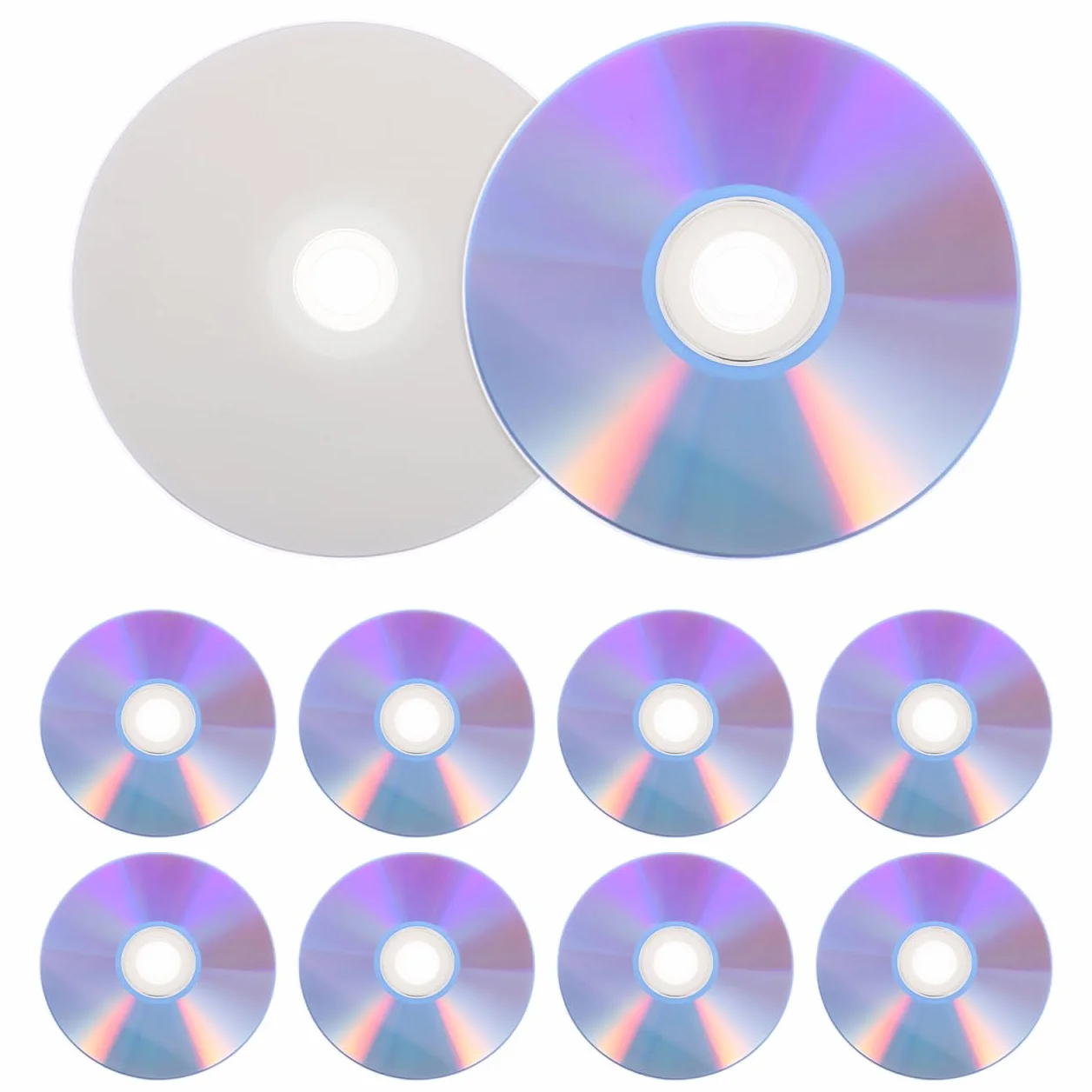 DVD-RW Vierges Réinscriptibles 10 Pièces Lot pour Sauvegarde Données Audio PC