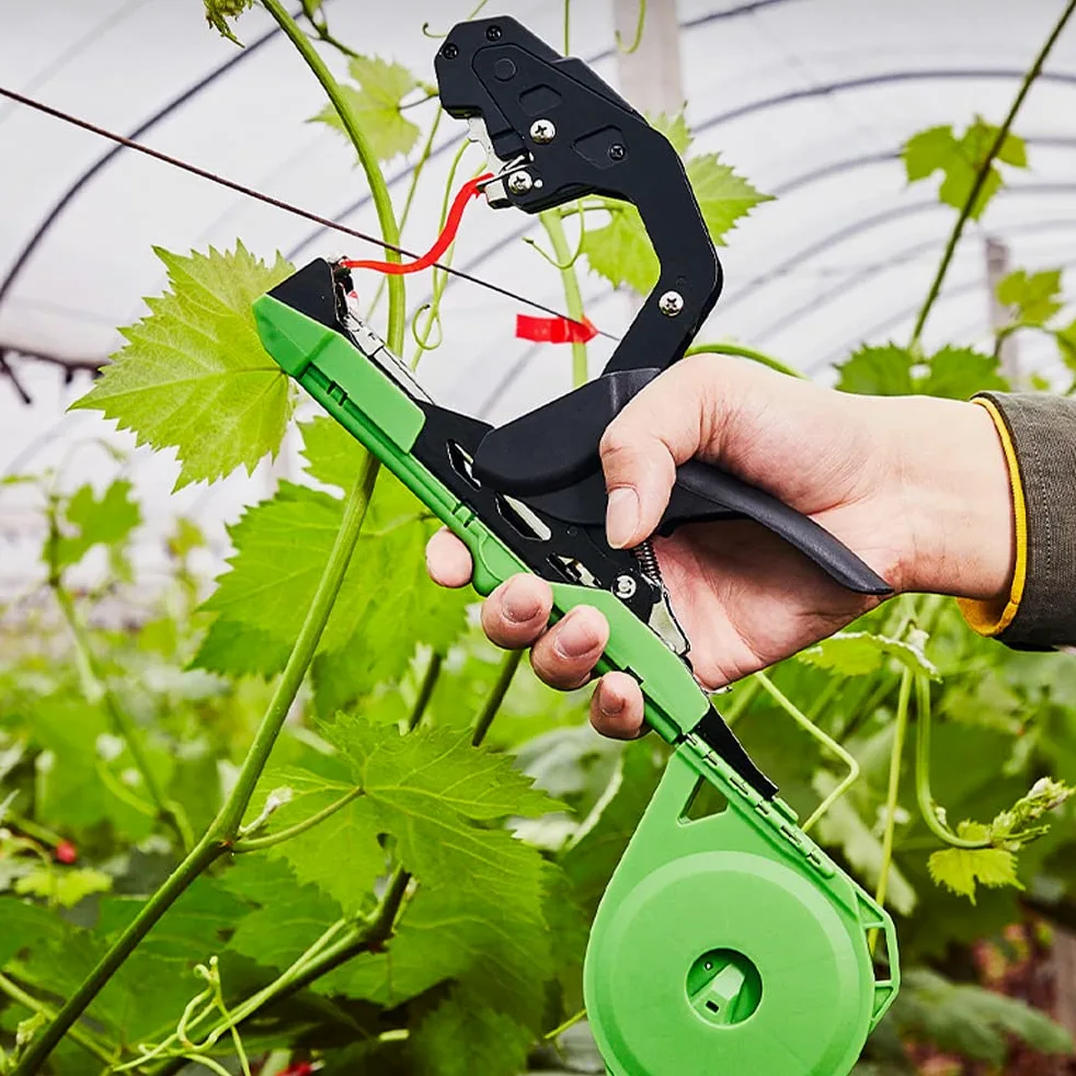 Weytoll Machine à Nouer Les Plantes, Machine à Attacher légère de 420g pour Fruits Légumes Vigne Tomate, l'agriculture