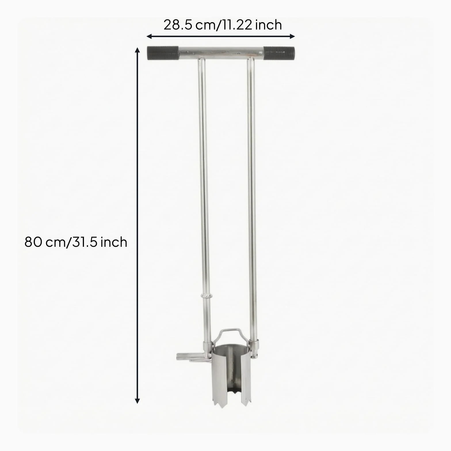 Transplanteur Semis Ergonomique Transplanteur avec Poignée Double Manuel Plantoir à Bulbes pour Maraîchers, Pépiniéristes, Parcelle Potagère, 9 Cm