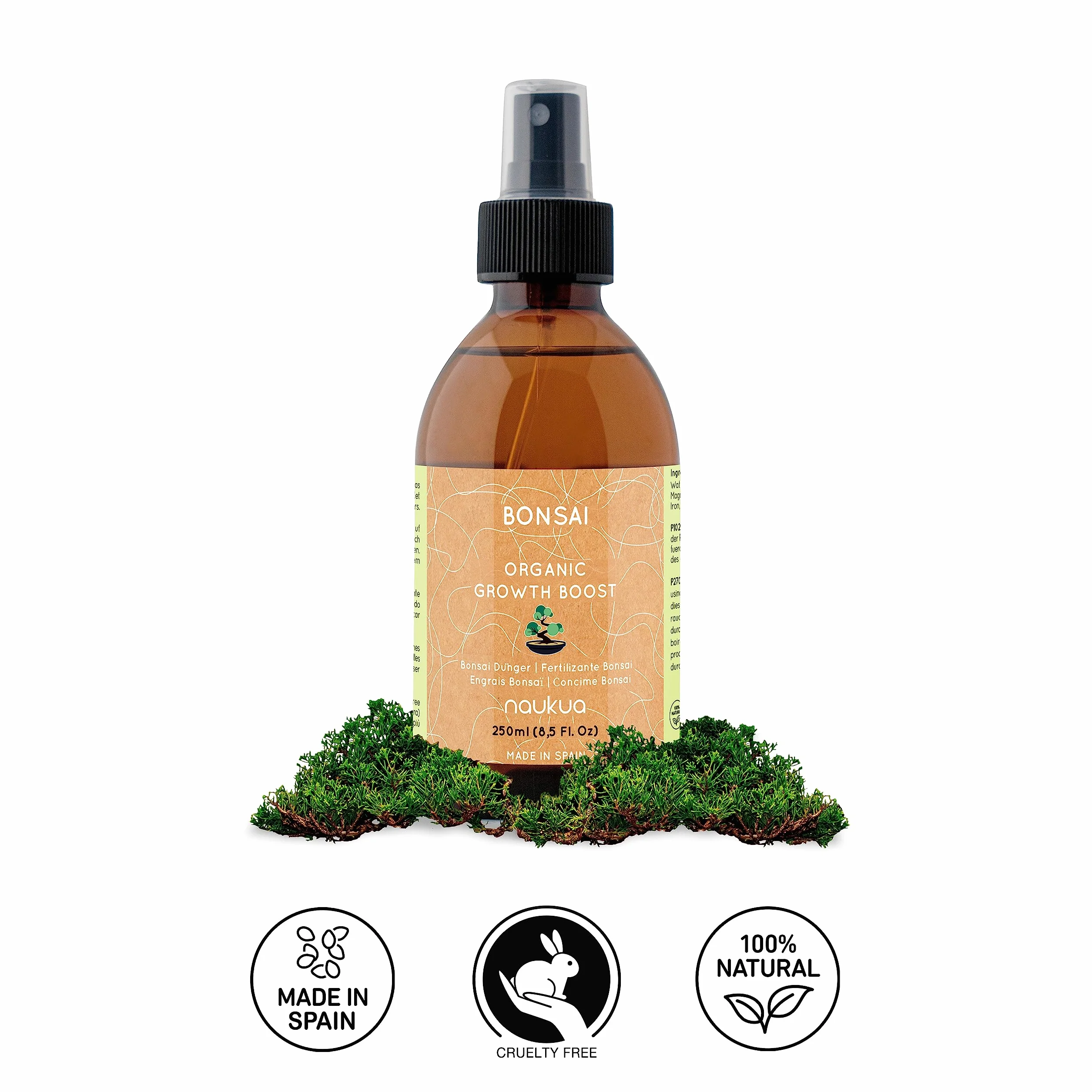 Engrais Liquide Bio pour Bonsaïs 100% Naturel Spray Prêt à l'emploi 250ml