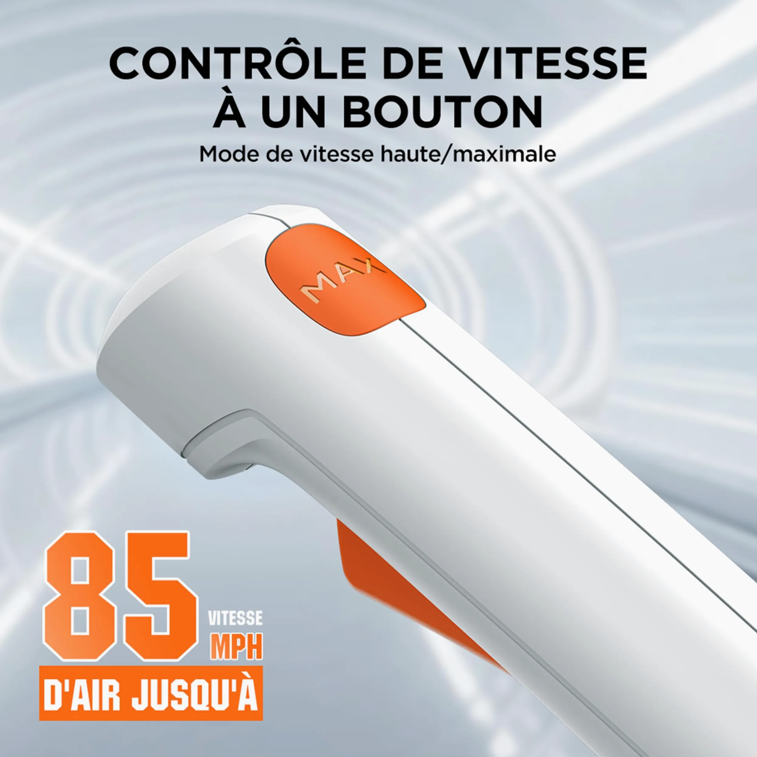 Litheli Souffleur de Feuilles sans Fil 20V, Souffleur à Batterie avec Batterie 2,0 Ah, Vitesse de l'Air de 137 km/h, Débit d'air de 604 m³/h, Leaf Blower pour Cour, Pelouse, Jardin