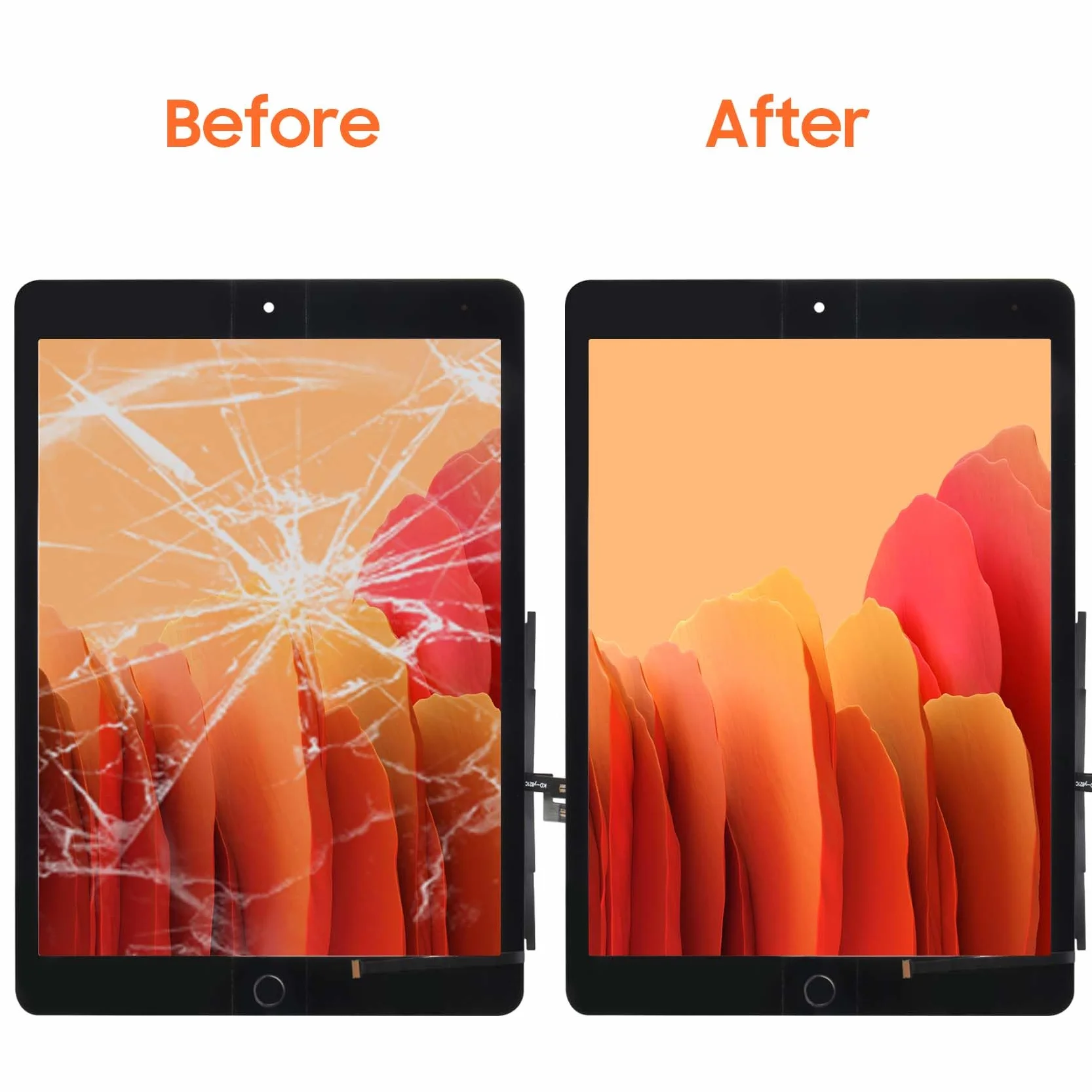 AGCUT Écran Tactile iPad 9 2021 10.2" Remplacement Digitizer avec Kit de Réparation Noir