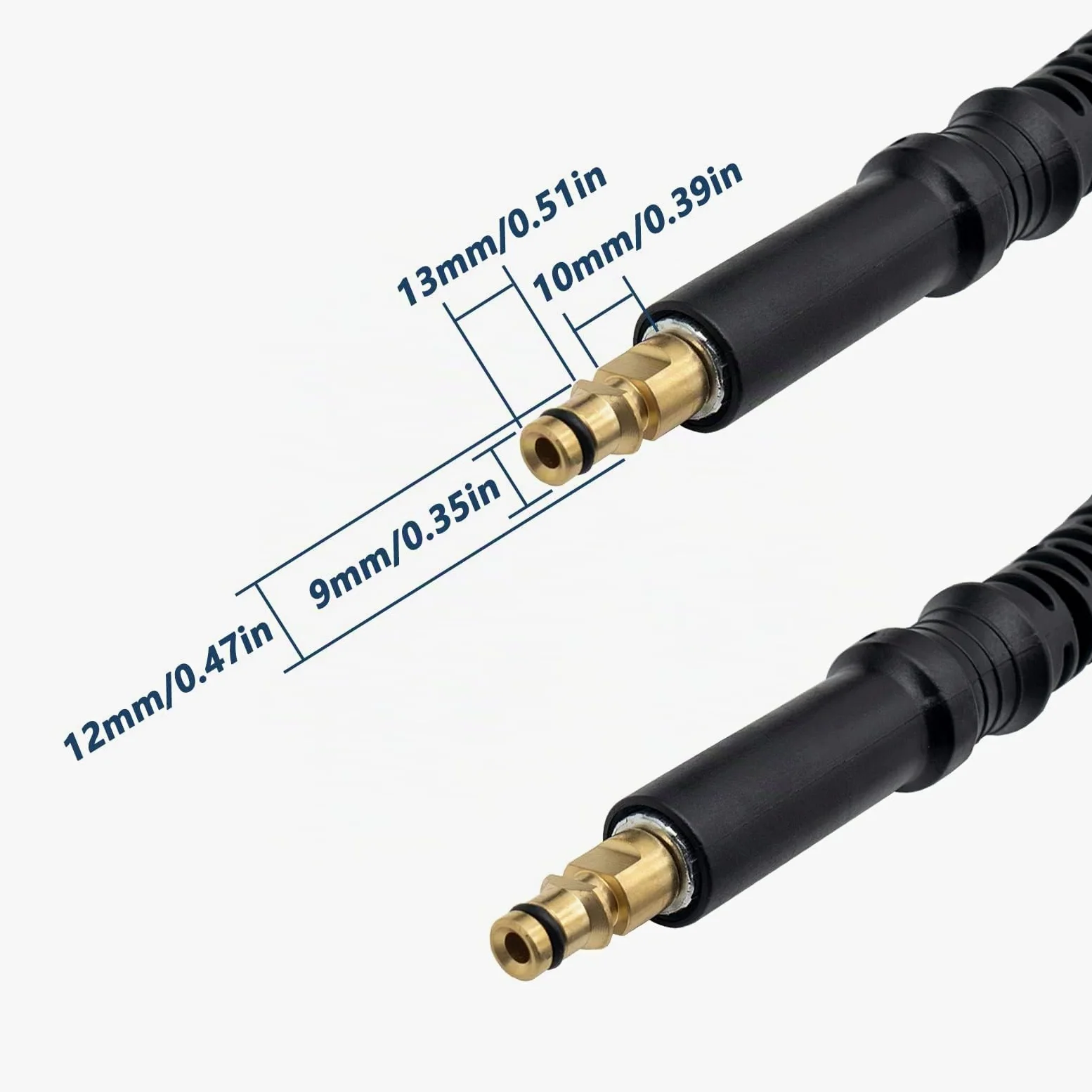 DERASL 30M Rallonge de Tuyau Haute Pression Compatible avec Karcher Nettoyeurs - Modèles Quick Connect pour K2, K3, K4, K5, K6, K7