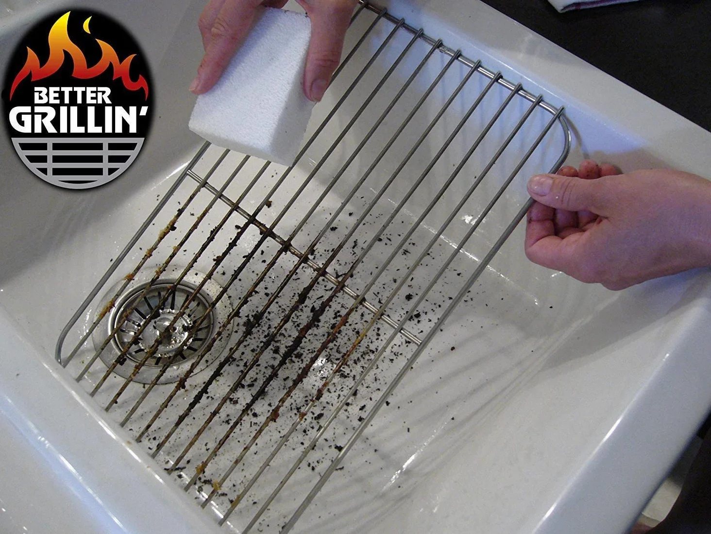 BETTER GRILLIN' Lot de 12 Pierres à récurer pour Barbecue en Verre recyclé Gris 13871