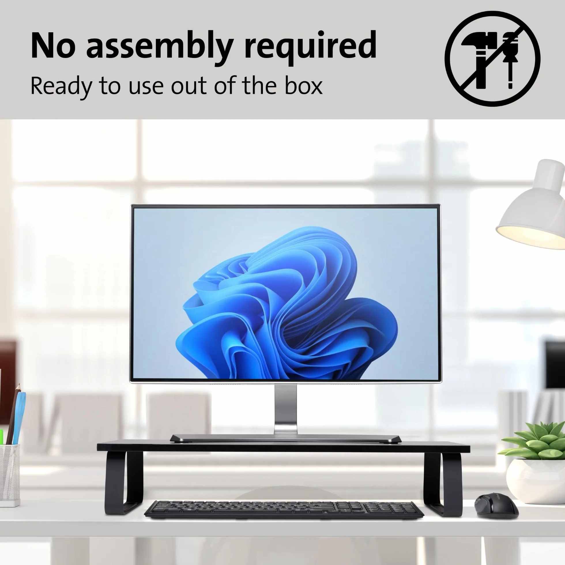 Kensington Support d'écran extra large noir K55726EU pour bureau