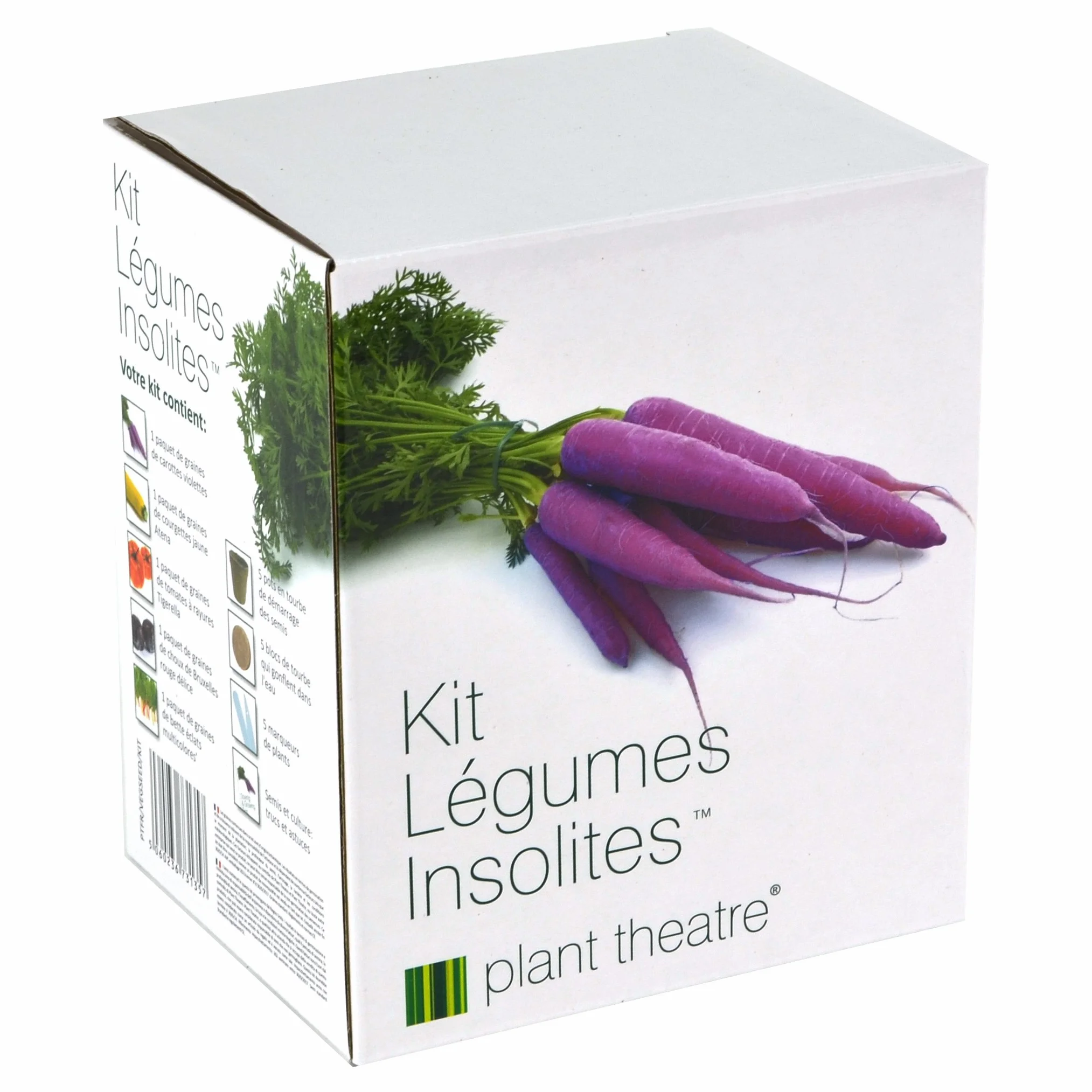 Plant Theatre Kit Légumes Insolites Prêt-à-Pousser Graines Potager Intérieur Extérieur Jardinage Adulte Enfant