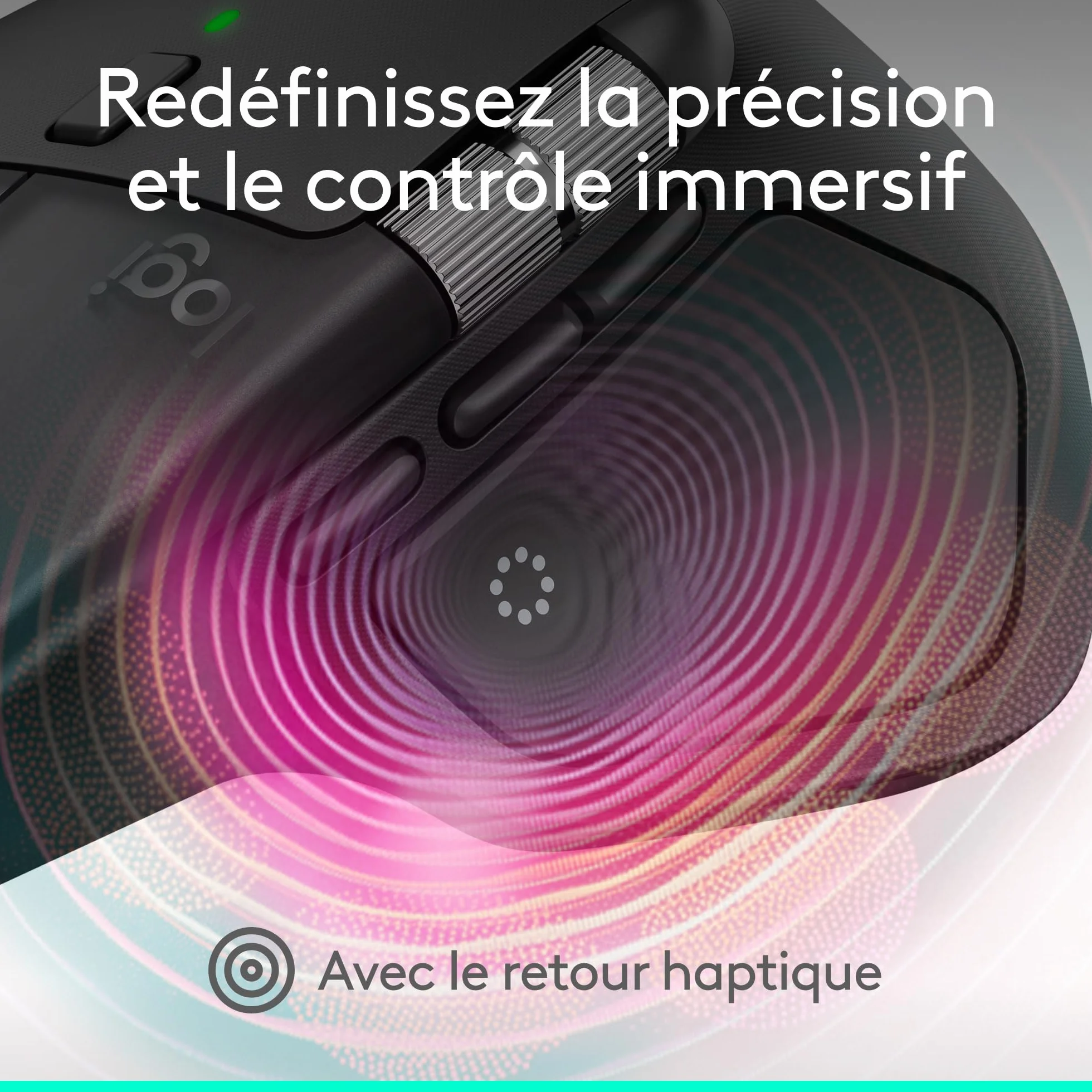 Logitech MX Master 4 Souris sans Fil Ergonomique avec Retour haptique Charge USB-C Bluetooth Graphite