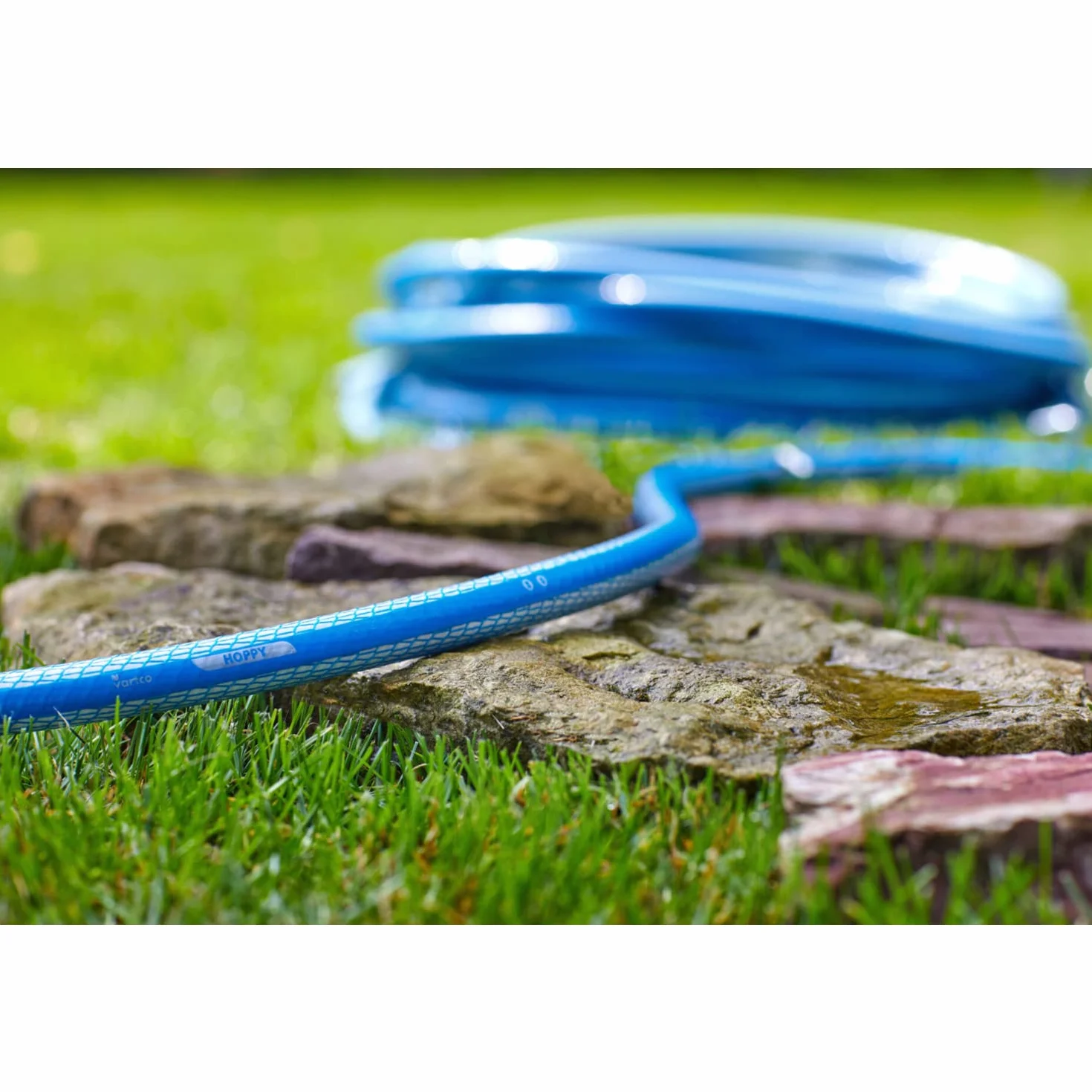 Hoppy Tuyau d'eau potable 6 couches anti-torsion Tuyau d'arrosage flexible résistant aux UV 36 bar (1/2" 30 m)