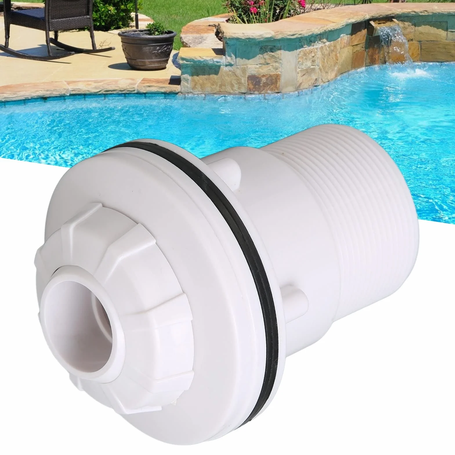 Buse de Piscine Raccord d'Entrée de Débit Filetage G2A Buse de Jet de Massage Accessoires de Piscine