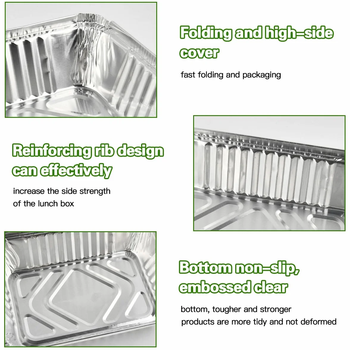 Barquettes de barbecue en aluminium 22 x 15 x 5,5 cm - Lot de 50 - Accessoires Weber