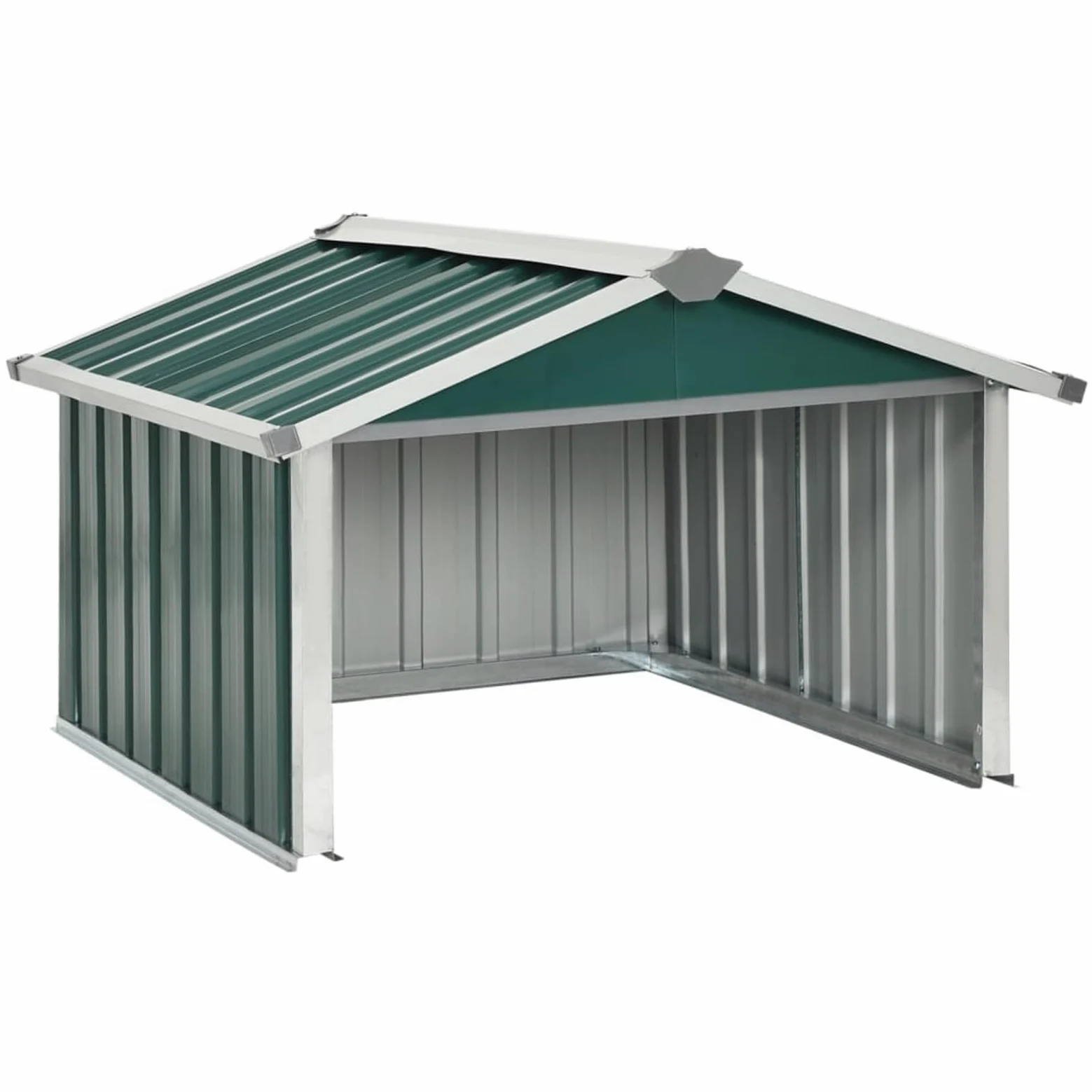 Gecheer Abri pour tondeuse à gazon en acier galvanisé vert 92 x 97 x 63 cm