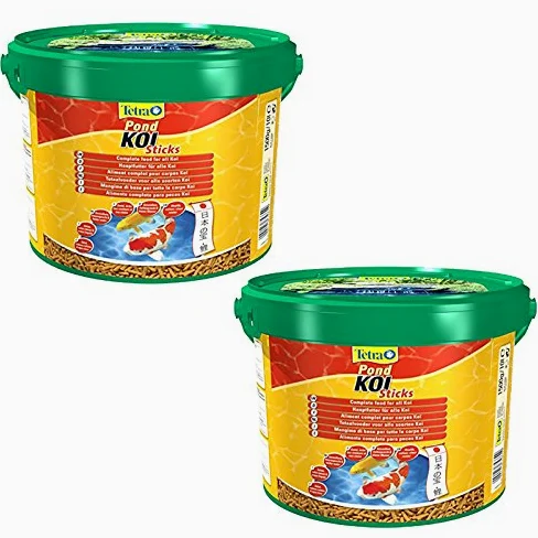 Tetra Pond Koi Sticks 2 x 10 l étang Doublure de Nourriture Principale pour Koi