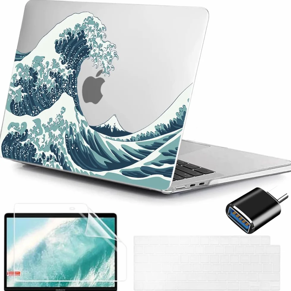 Coque Ultra-Mince Macbook Air 13.6 Pouces M4 M3 M2 Modèle A3240 A3113 A2681, Étui Rigide Plastique