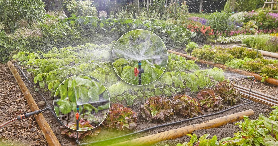 Gardena Tuyau à goutteurs incorporés 13,7 mm enterré pour arrosage ciblé économisant l'eau (1389-20)