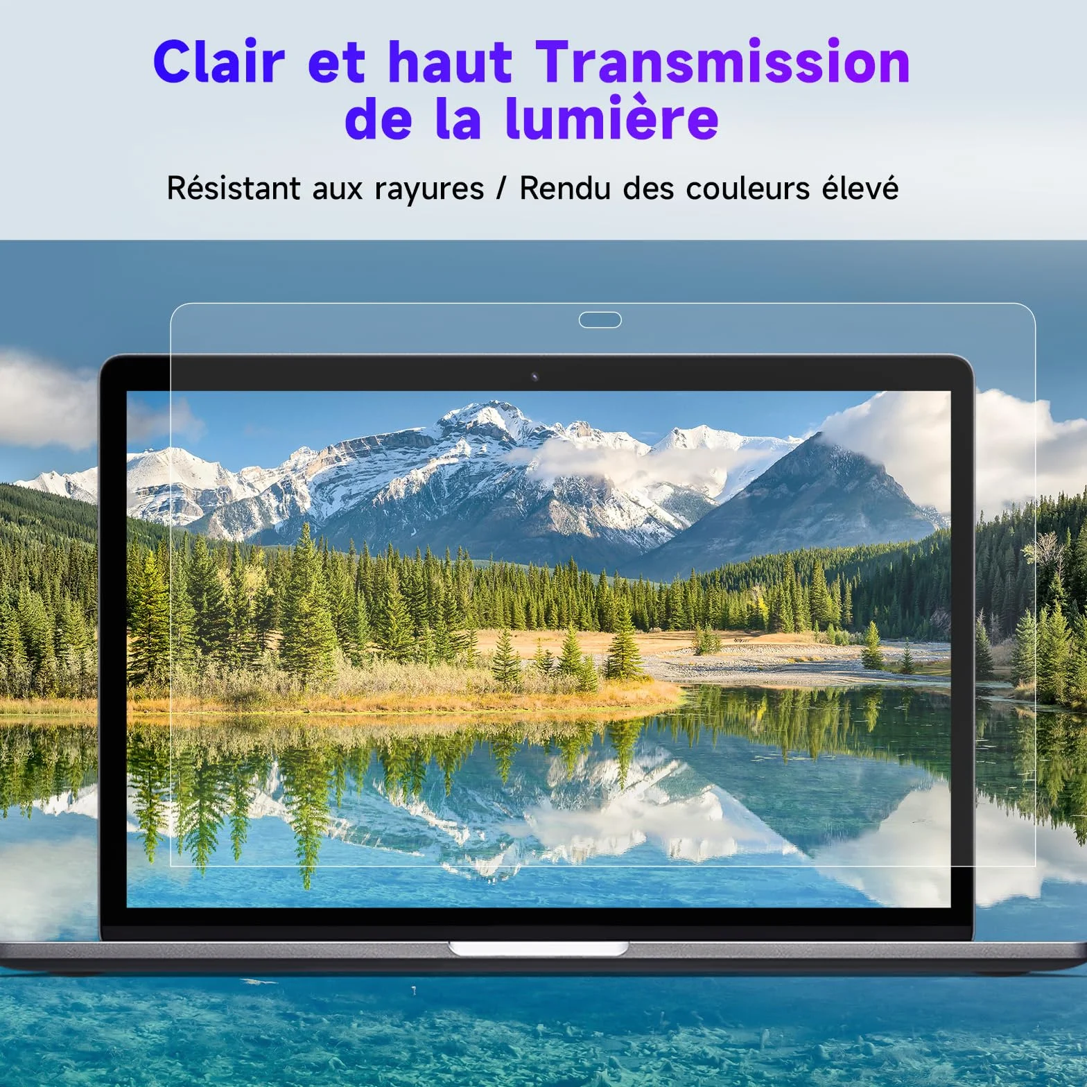 IPROKKO Lot de 2 Filtre d'écran Anti-Lumière Bleue pour MacBook Air 13 Pouces (2018-2021, M1) et MacBook Pro 13 Pouces (2016-2022, M1, M2), Film de Protection Anti-Reflets Mat pour Mac 13,3"