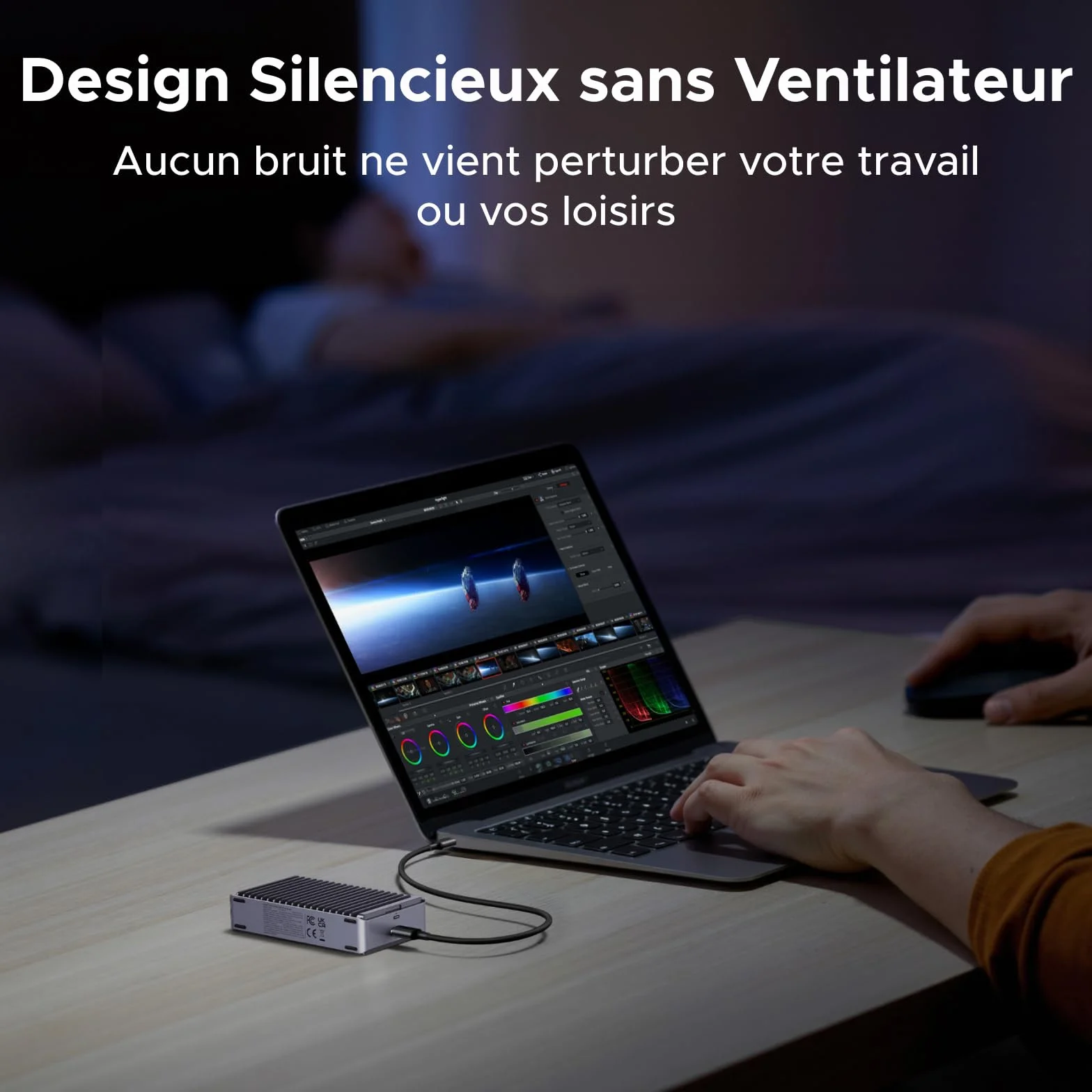 UGREEN Boîtier SSD M2 40Gbps USB 4 NVMe Compatible Thunderbolt 4/3 Aluminium