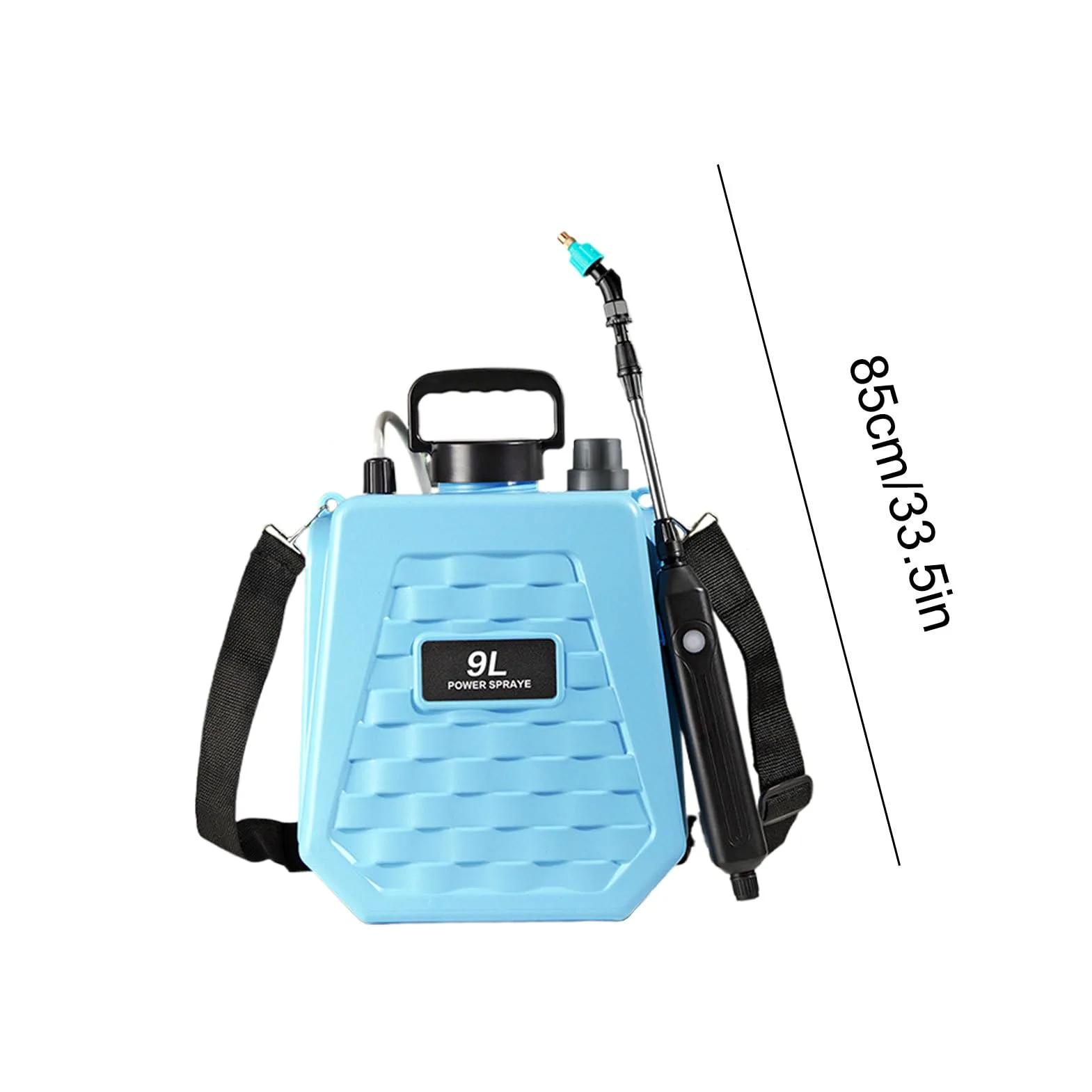 Pulvérisateur De Jardin Alimenté par Batterie À Dos Rechargeable | Pulvérisateur À Batterie Avec Sangle D'Épaule Réglable Pour Maison Extérieur Agriculture Jardin Cour Pelouse et Ferme