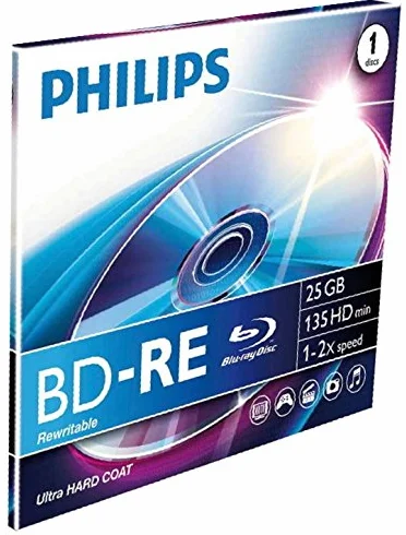 Philips BD-RE 25 Go disque vierge Blu-Ray 120 mm 135 min 2x
