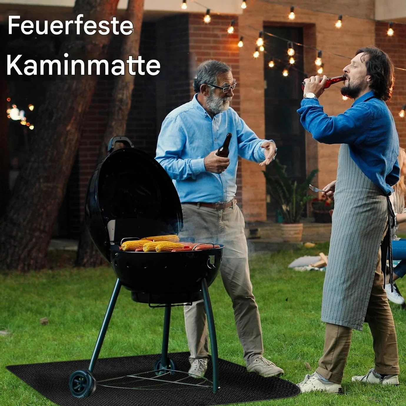 Tapis De Cheminée Ignifuge, Incombustible, Résistant À La Chaleur | Tapis pour Poêle à Bois et Protecteur de Foyer pour Maison Appartement Salle de Classe Salon Camping Barbecue Feu de Camp