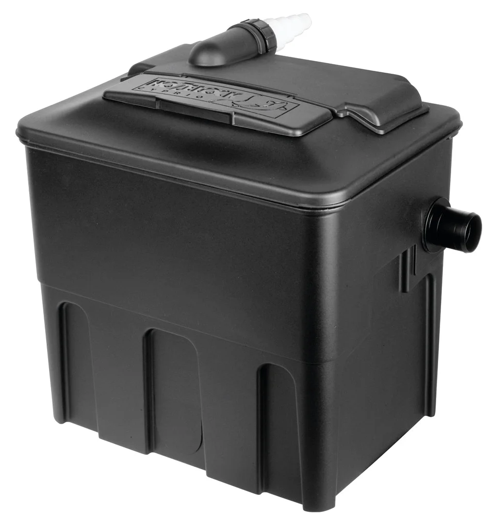 HOZELOCK - Filtre à Bassin Ecocel 5000 L : Idéal pour Bassin Moyen, Filtre hors-sol Haute Performance combinant Filtration Mécanique et Biologique, Facile à Nettoyer, Bassin Clair et Sain [3922B0000]