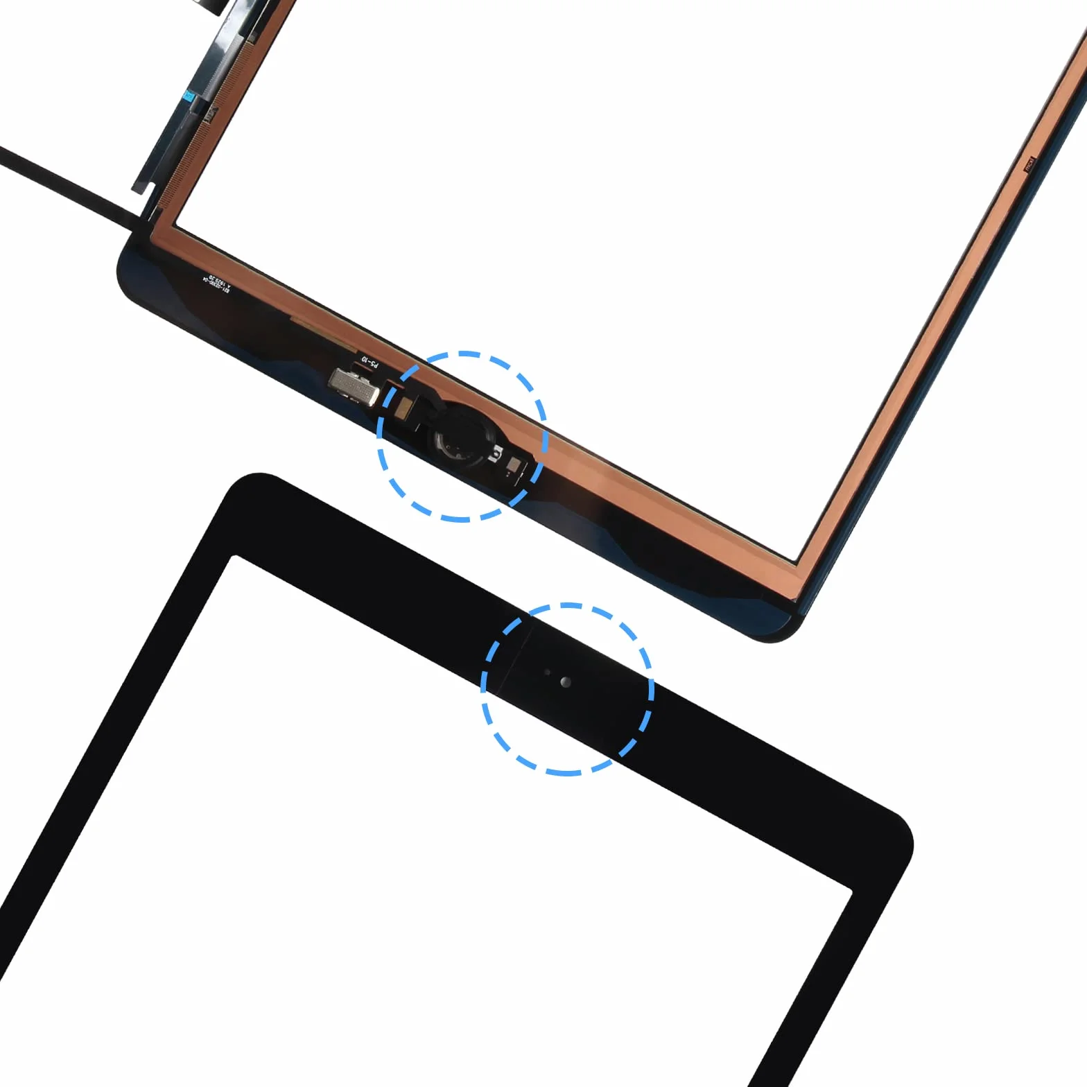 Écran tactile iPad 9 2021 9ème génération 10.2 A2602 A2603 A2604 A2605 noir