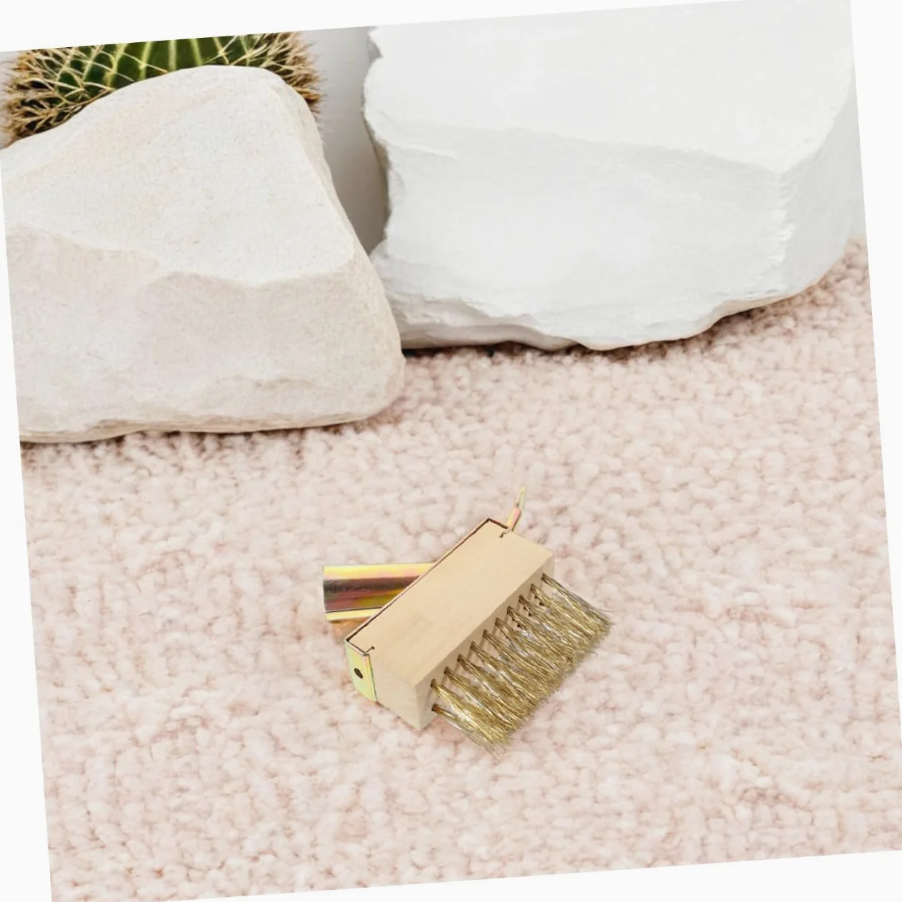 Hemobllo 4pièces Brosse Métallique pour Désherbage Terrasse Outil Nettoyage Joints Pavés Brosse Fil Acier Arrache-Mousse Désherbeur Manuel Dalles Kit Jardinage Crevasses