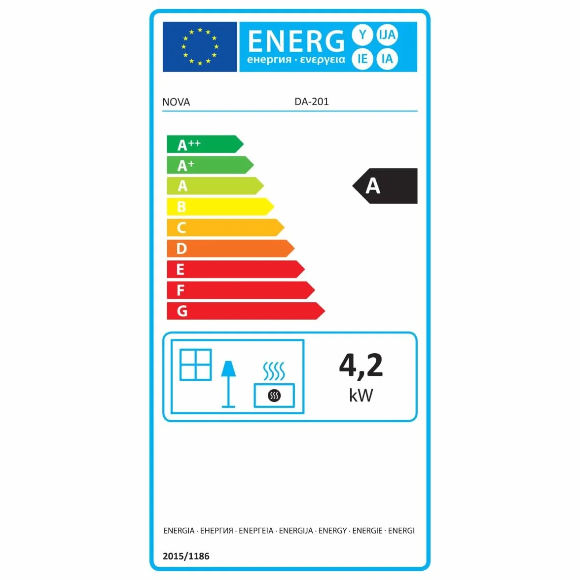 Chauffage d'Appoint Gaz Butane Infrarouge 4200W Noir 3 Niveaux Céramique 120m³ Allumage Piezo