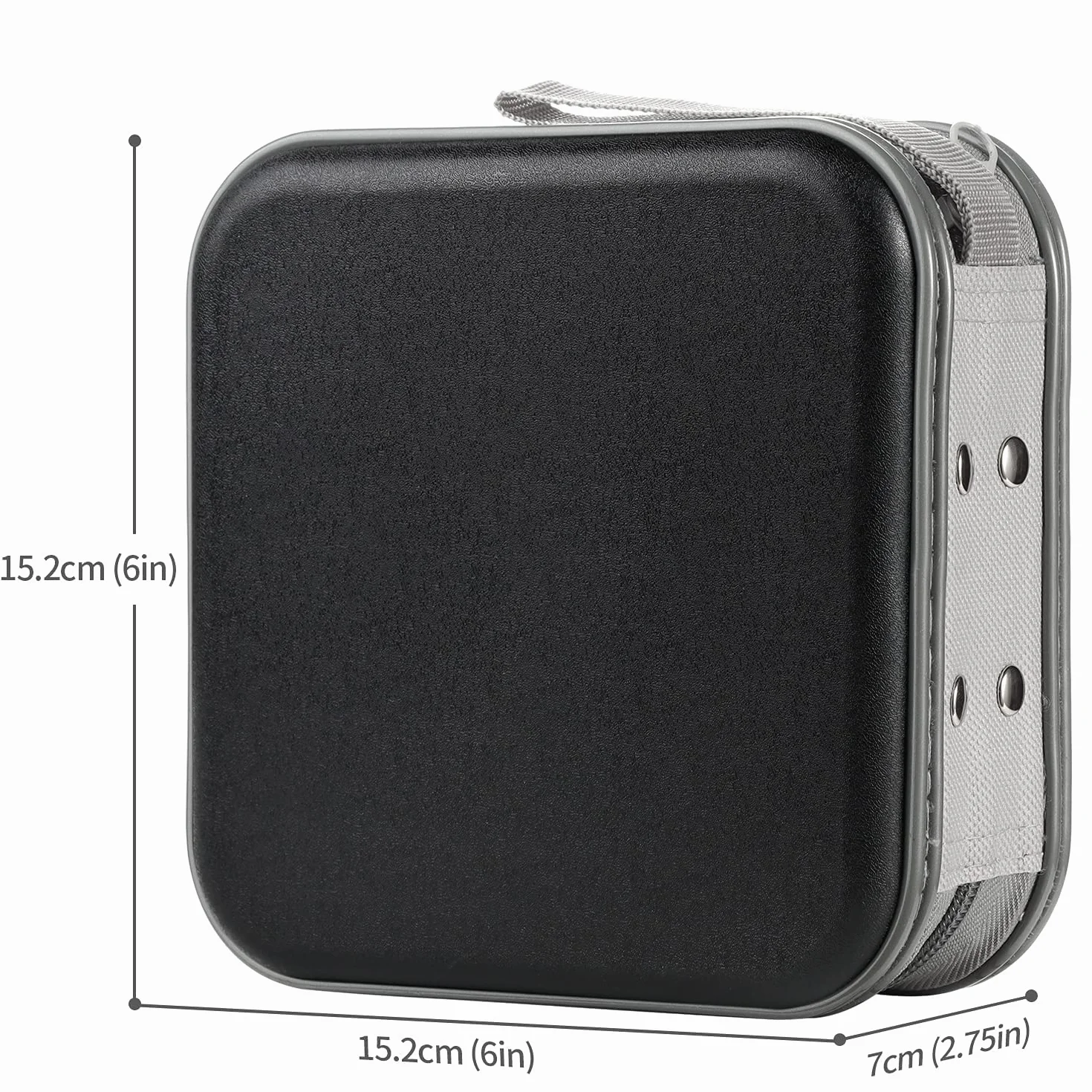 UENTIP étui DVD 48 capacité plastique rigide rangement CD noir