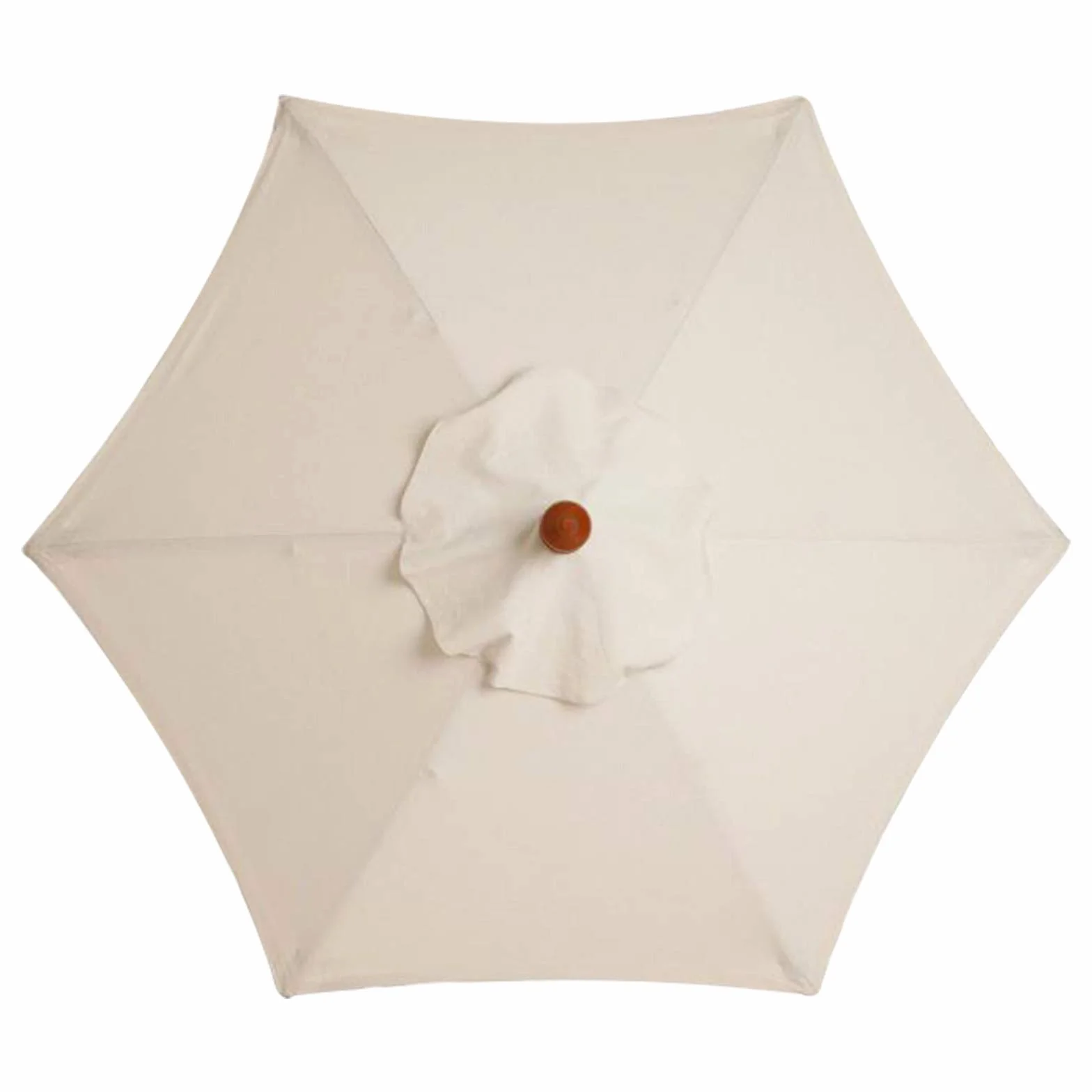 Housse de Rechange pour Parasol de Table 3 m 6 Baleines Imperméable Anti-Ultraviolet Noir