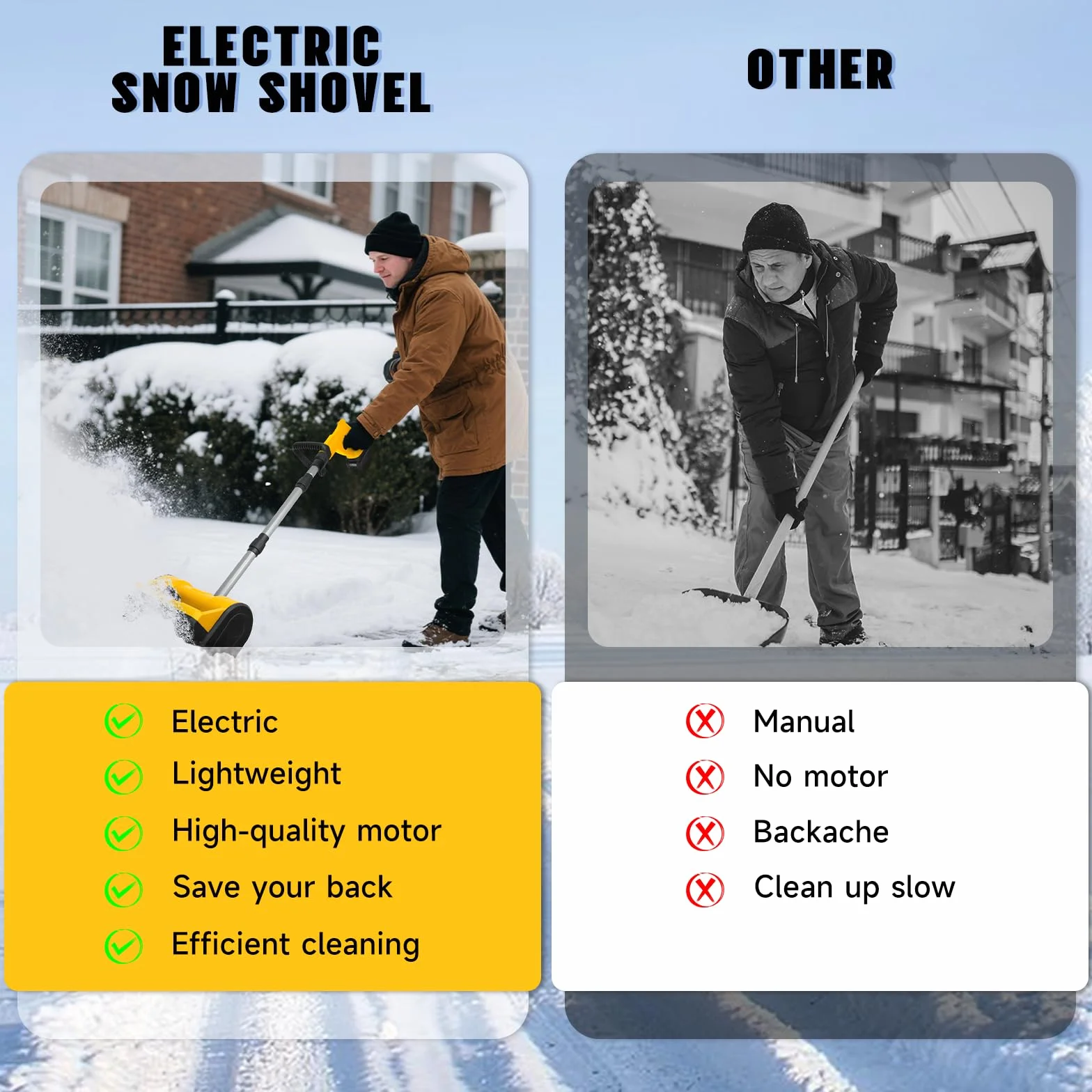 Souffleuse à neige sans fil 20V Max 12,8" large 500W Dewalt compatible