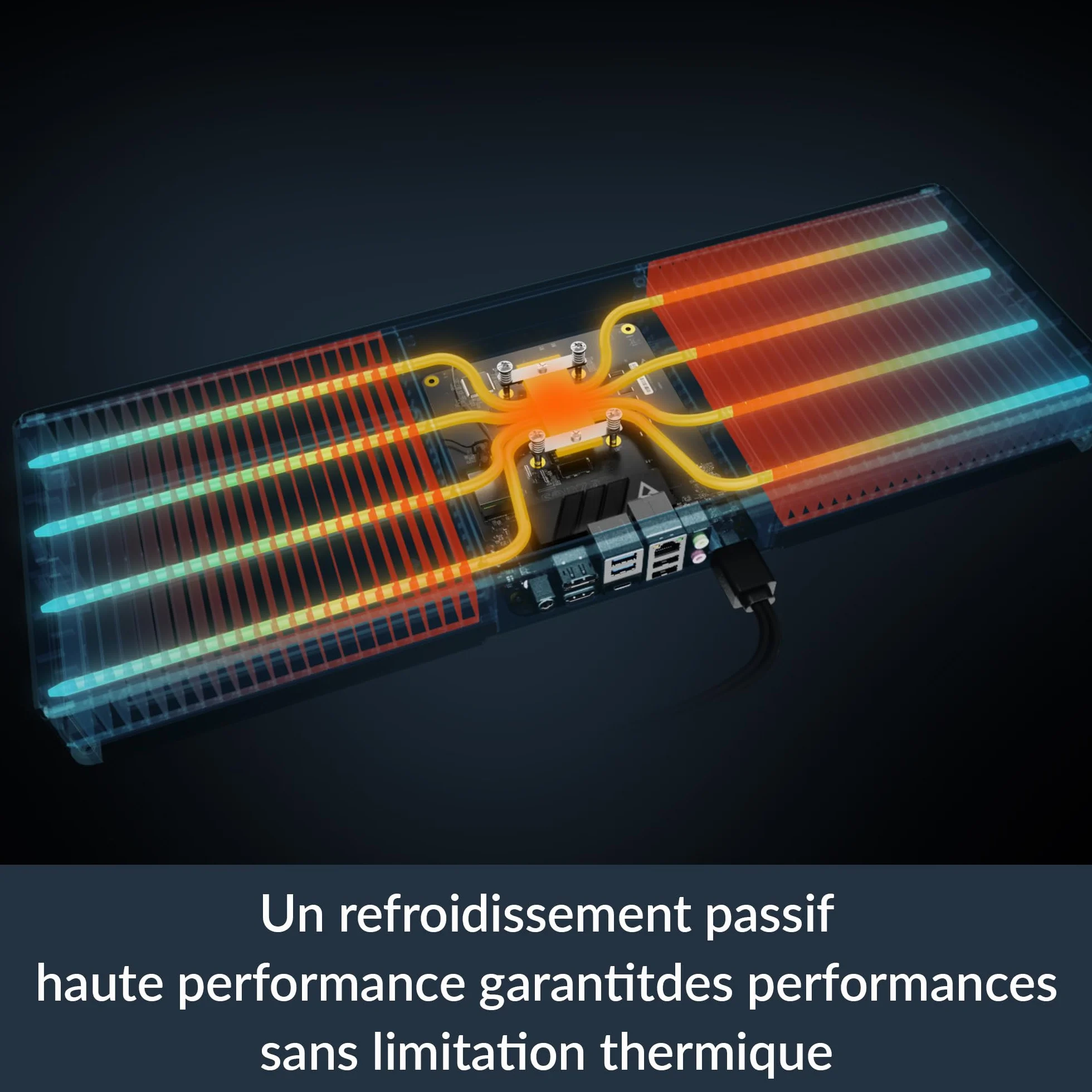 ARCTIC Senza AI 370 PC silencieux AMD Ryzen AI 9 HX 370 32 Go LPDDR5X SSD 1 To USB4 LAN 2,5G Wi-Fi 7 Win 11 Pro