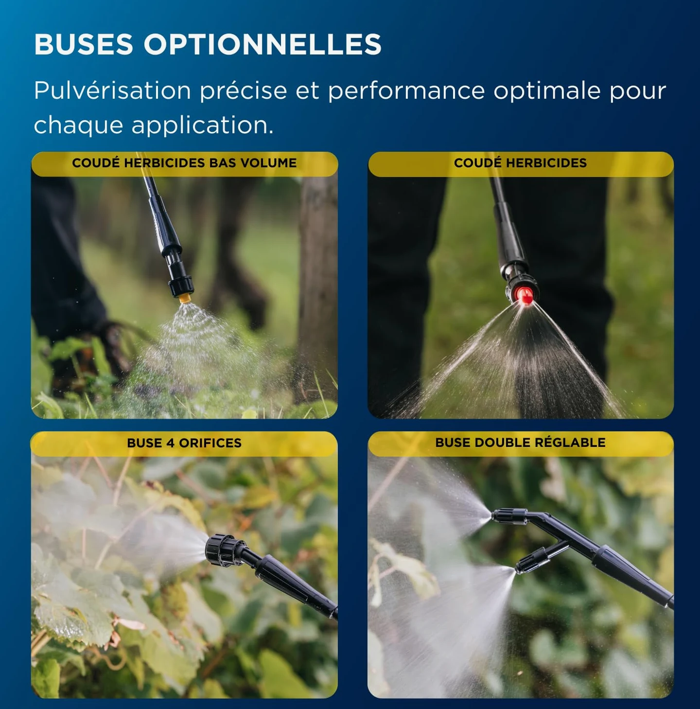 Matabi e15LTC - Pulvérisateur Électrique 15L - Batterie 20V - Kit de Busses | 2 modes de pulvérisation homogène, 4 buses, batterie pour 25 réservoirs, applications agricoles, potagers et jardins pro