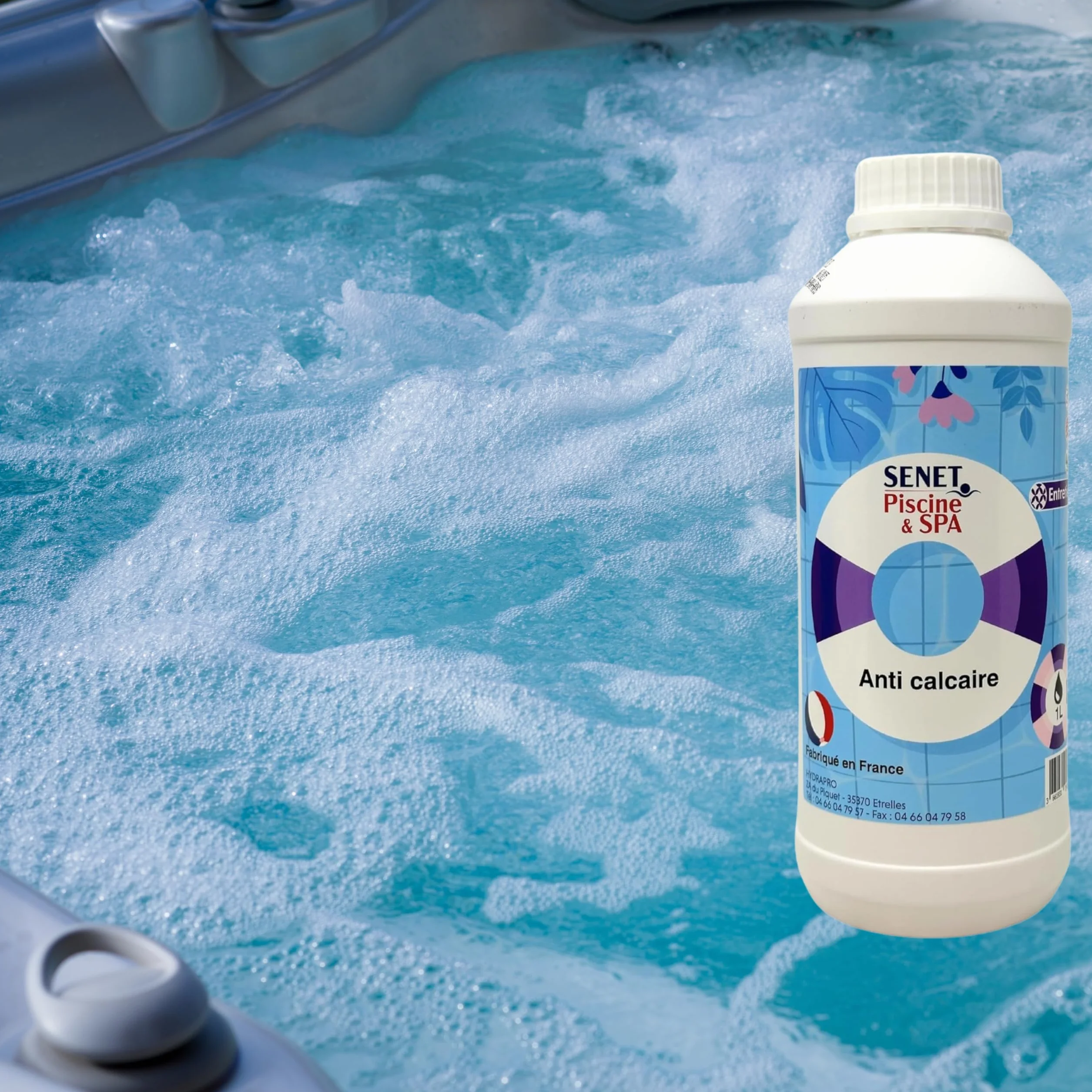 Anti-Calcaire Spa 1L – Préventif Calcaire Piscine Fabriqué France