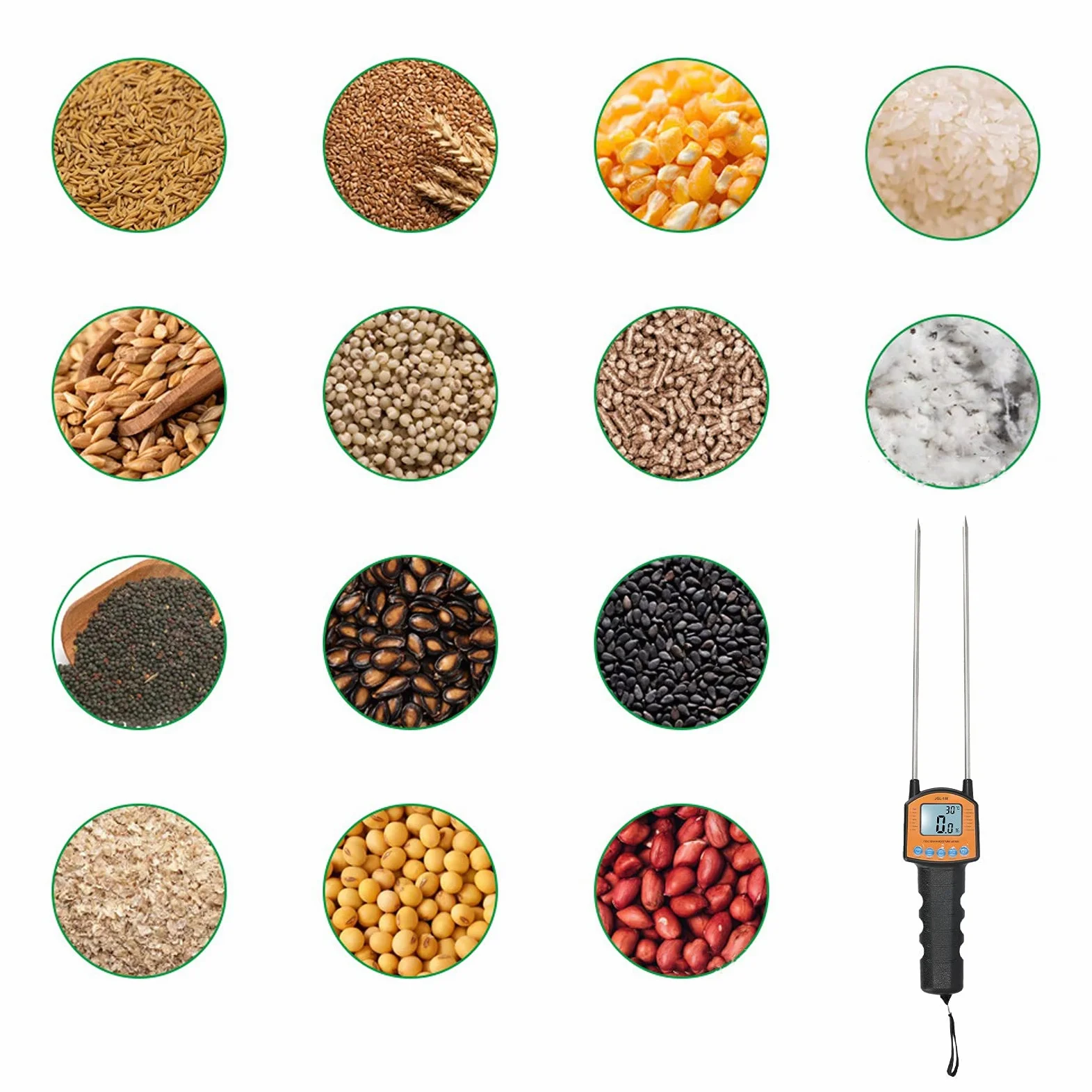Humidimètre Numérique de Sol, Conception Compacte avec Rétro-éclairage pour une Mesure Instantanée de l'humidité dans les Plantes D'extérieur, écran LCD à 4 Chiffres