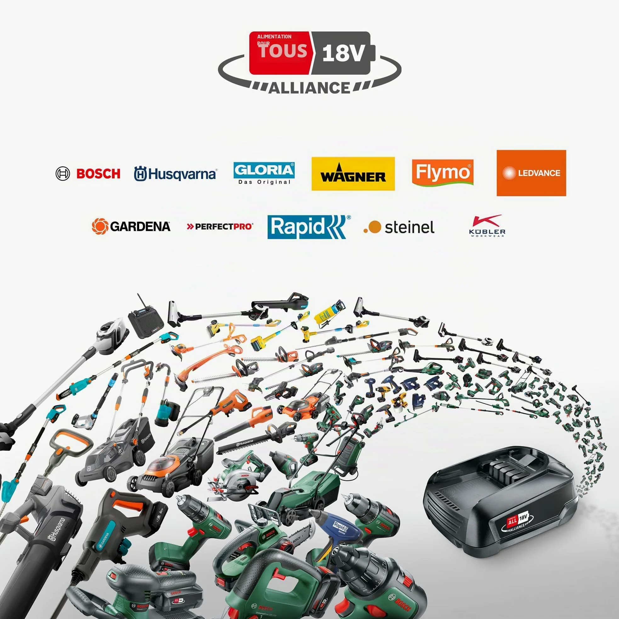 Bosch Tondeuse sans fil - EasyMower 18V-32-200 (livré dans un carton sans batterie, système 18 V, diamètre de coupe : 32 cm)