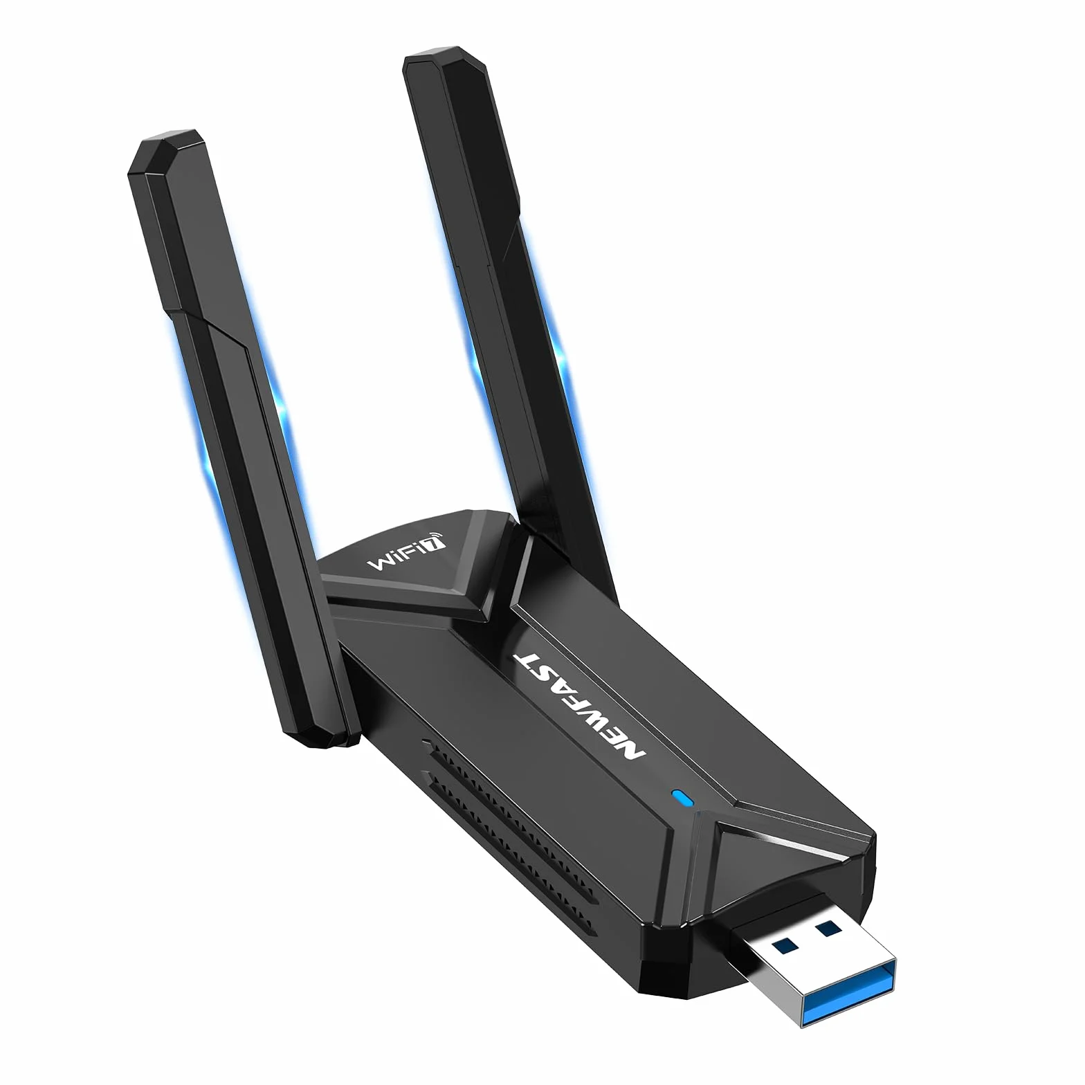 NEWFAST Clé WiFi 7 BE6500 U373 Tri-Bande USB 3.0 WPA3 Adaptateur WiFi pour PC