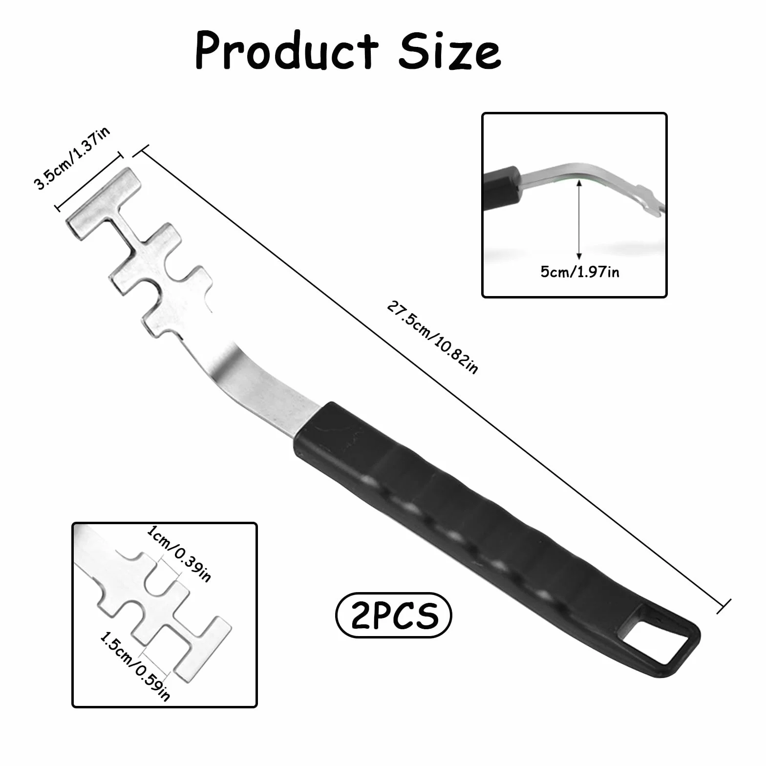 Accessoires Barbecue Acier Inoxydable Multifonctionnel Résistant Chaleur Antidérapant Poignée Protection Universel