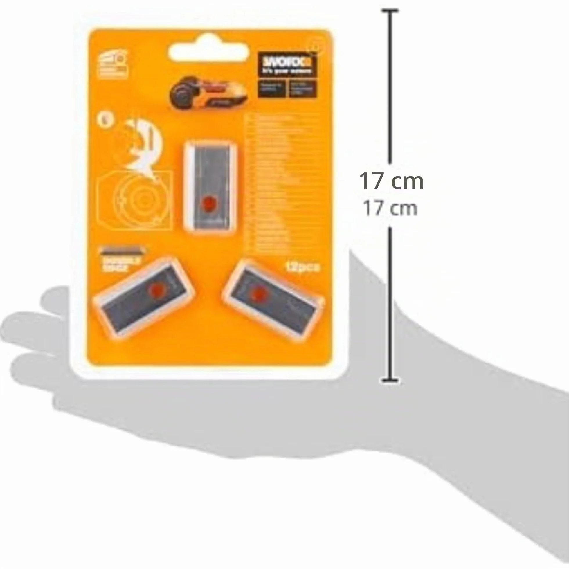WORX WA0190 Lot 12 lames de rechange d'origine pour robots tondeuses Landroid
