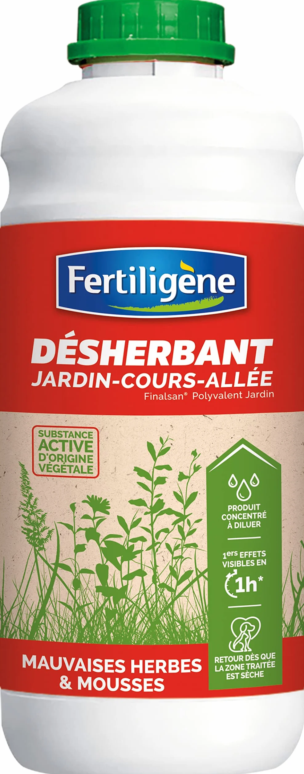 FERTILIGENE FDESF75 Désherbant Polyvalent 750 ml - Origine Naturelle Fabriqué en France