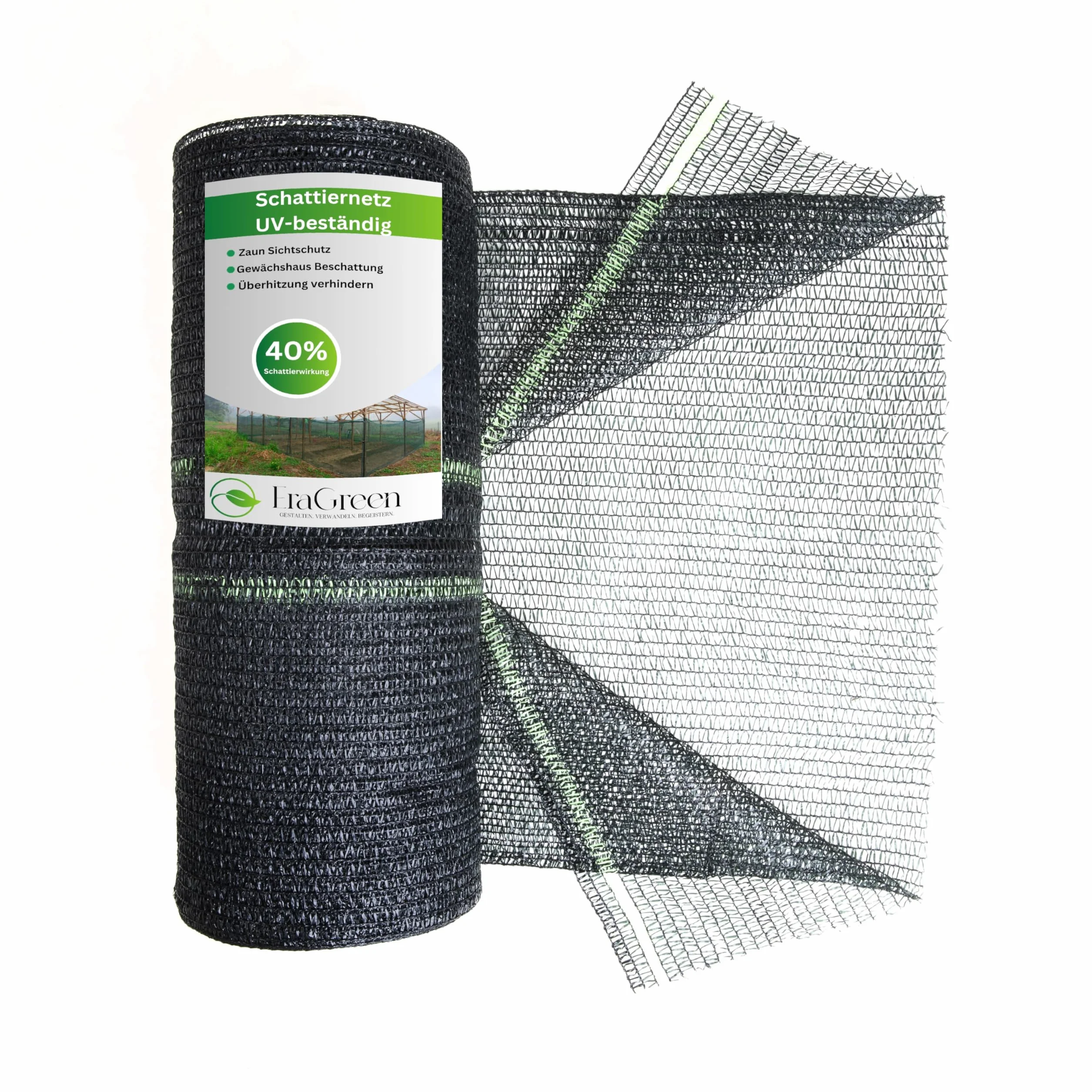 EraGreen Filet d'ombrage 1,5m x 1m - Protection solaire 40% d'ombrage pour plantes, grillage de jardin, balcon, serre - Stabilisé