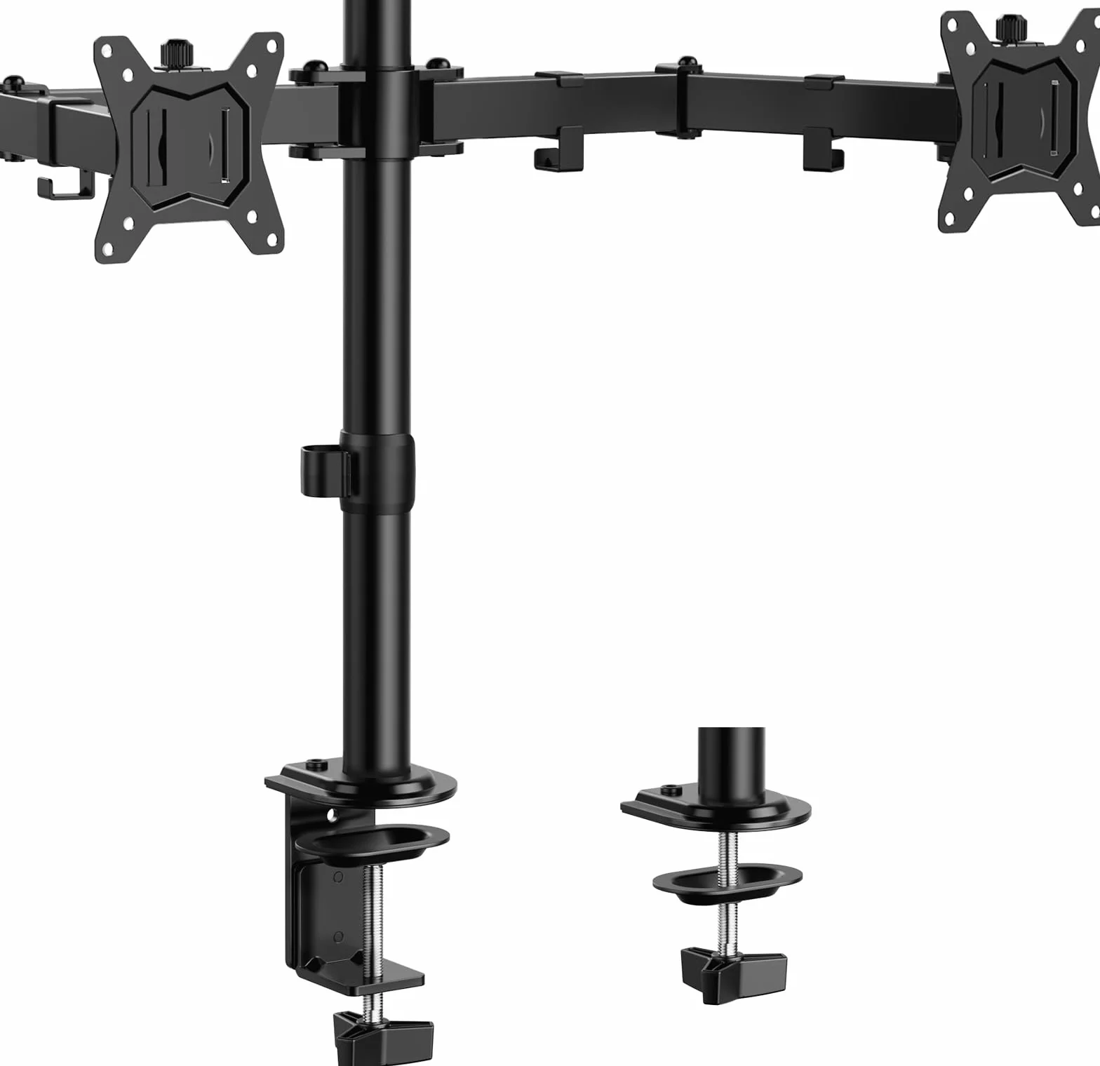 ErGear Support Ecran PC 2 Ecran pour Moniteurs 13-32 Pouces Bras Réglable Hauteur Rotatif Pivotant Inclinaison ±45° Charge 8kg VESA 75/100
