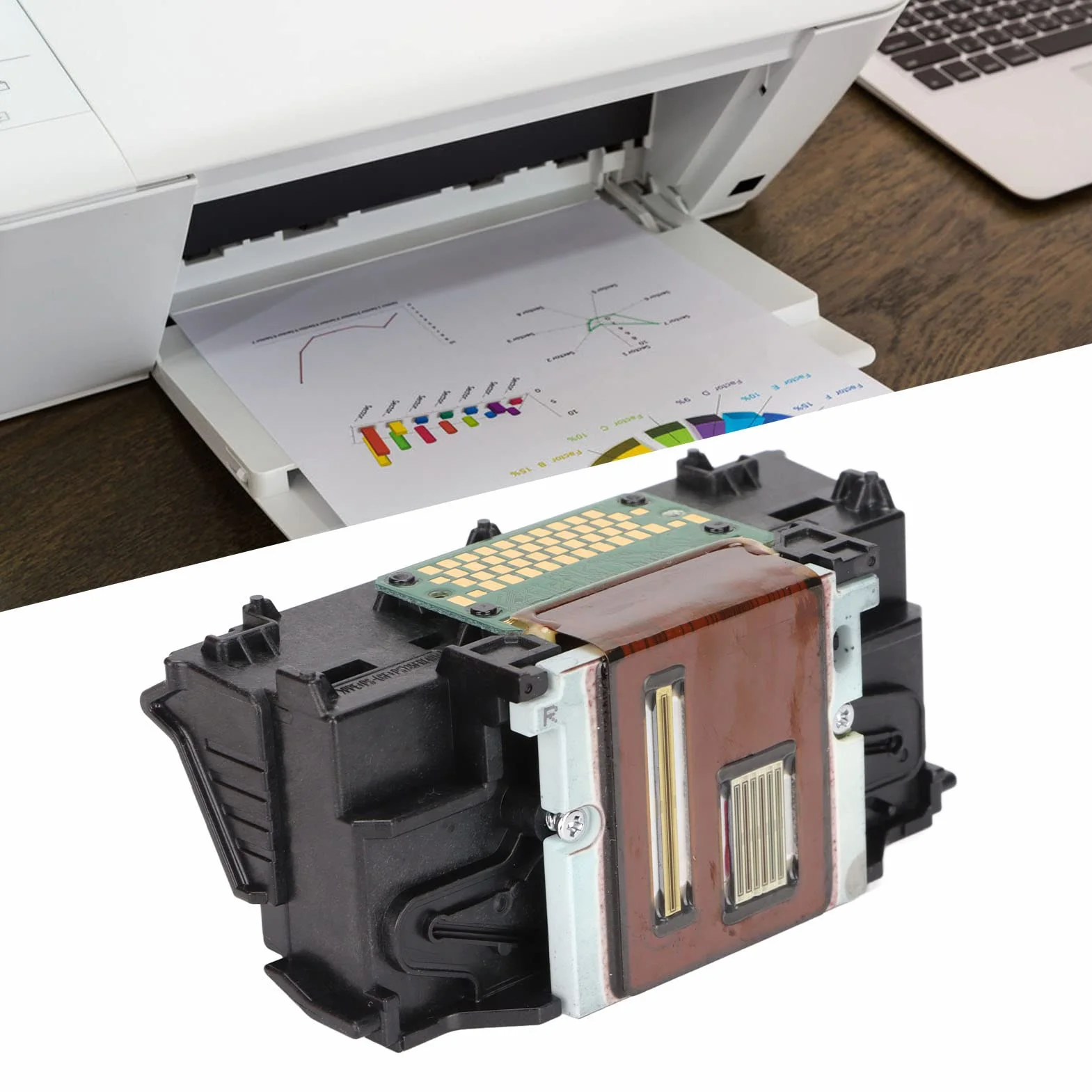 Vikye Tête d'Impression QY6-0089 de Remplacement pour Imprimante Canon TS5080 TS6020 TS6050