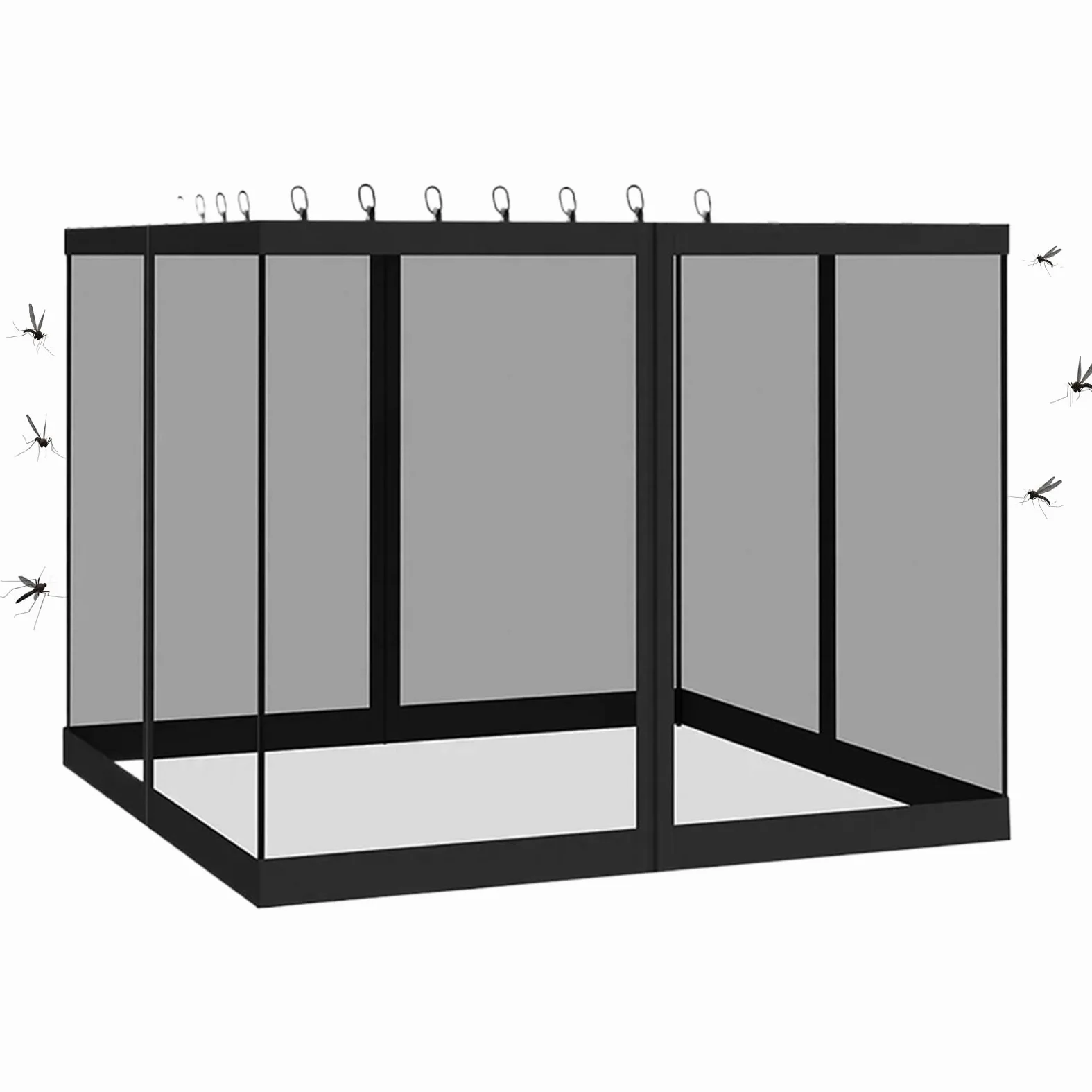 Filet De Canopée pour Patio Anti-Moucheron, Aération, Résistant UV, | pare-pour tonnelle Pour Extérieur, Jardin, Terrasse, Balcon, Camping, Tente, Pique-Nique, Camping-Car,