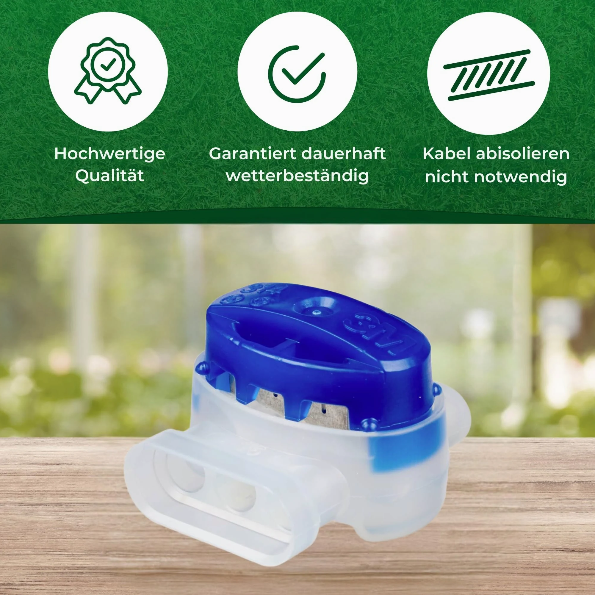 Genisys Connecteur de câble compatible avec les câbles de réparation Orbex - Bornes de connexion pour robot tondeuse - Étanche - Original 3M - Contenu : 500 x 314 mm