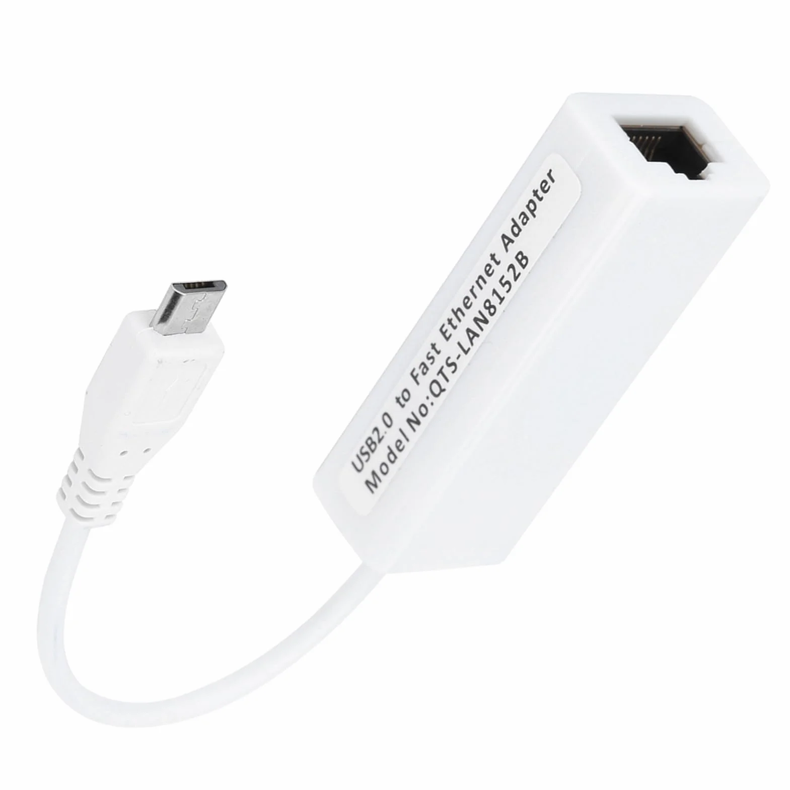 Adaptateur Ethernet Micro USB vers RJ45 Haute Vitesse 10 100 Mbps pour Réseau MacOS