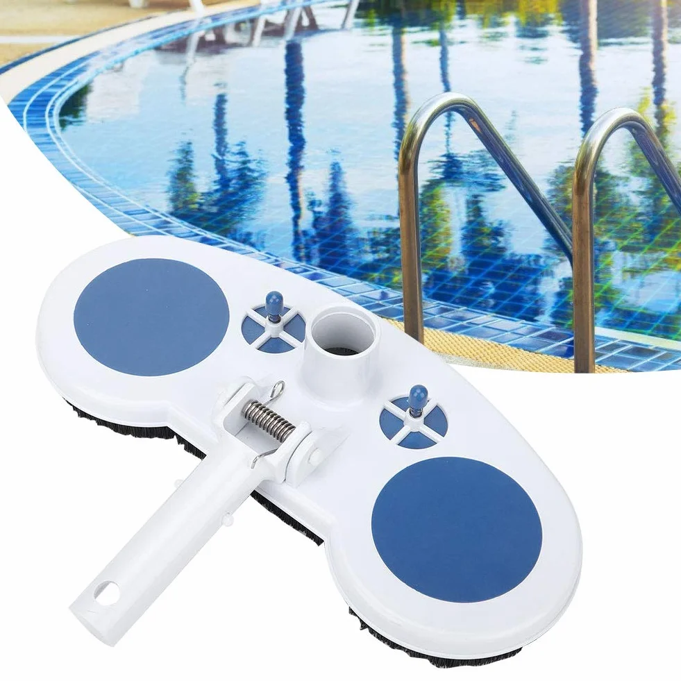 Filfeel Brosse de Nettoyage de Piscine 13 Pouces Kit Professionnel avec Tête d'Aspiration