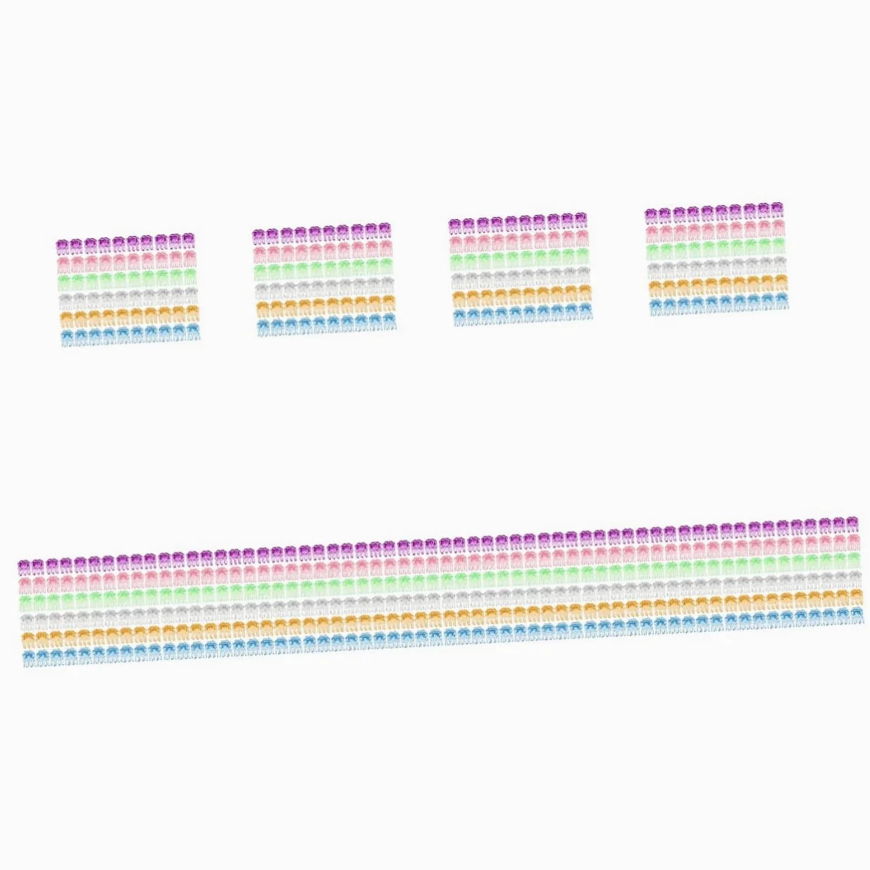 BESPORTBLE 1200 Pièces Agrafe d'orchidée vignes en Plastique Plantes en Plastique Clip de Support pour Plantes grimpantes Clips de Support pour Plantes Pinces de Support de Vigne Phalaenopsis