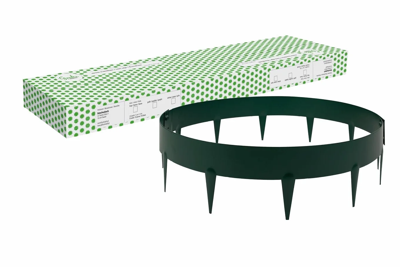 Bordure d'arbre en Acier avec épines | Clôture en tôle de Zinc, Bronze Mat O2A Ø 0,6 m, Anneau d'arbre, Clôture de Jardin, Bordure de pelouse en métal
