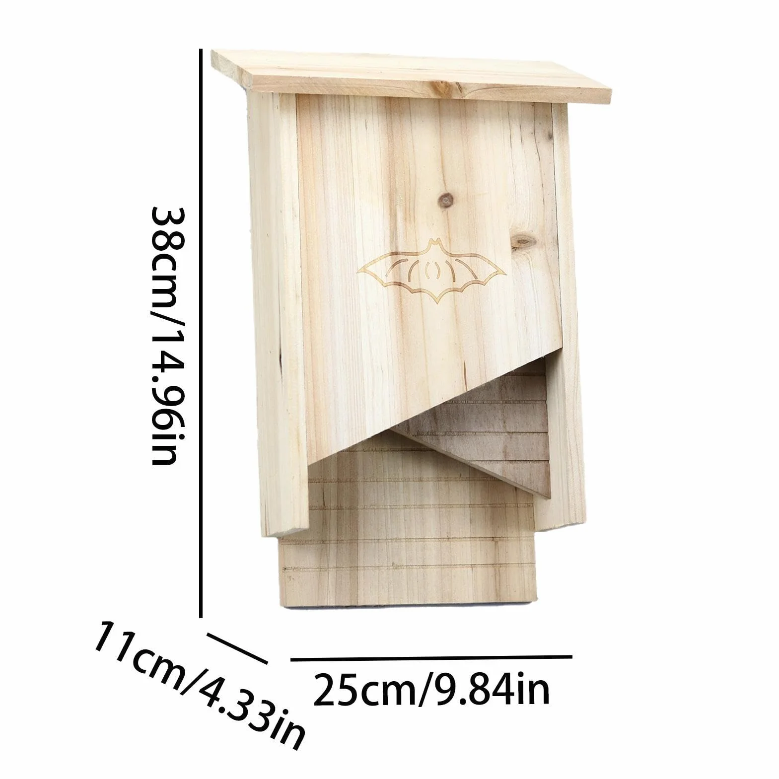 Maison Chauve-Souris en Bois résistante aux intempéries pour l'extérieur